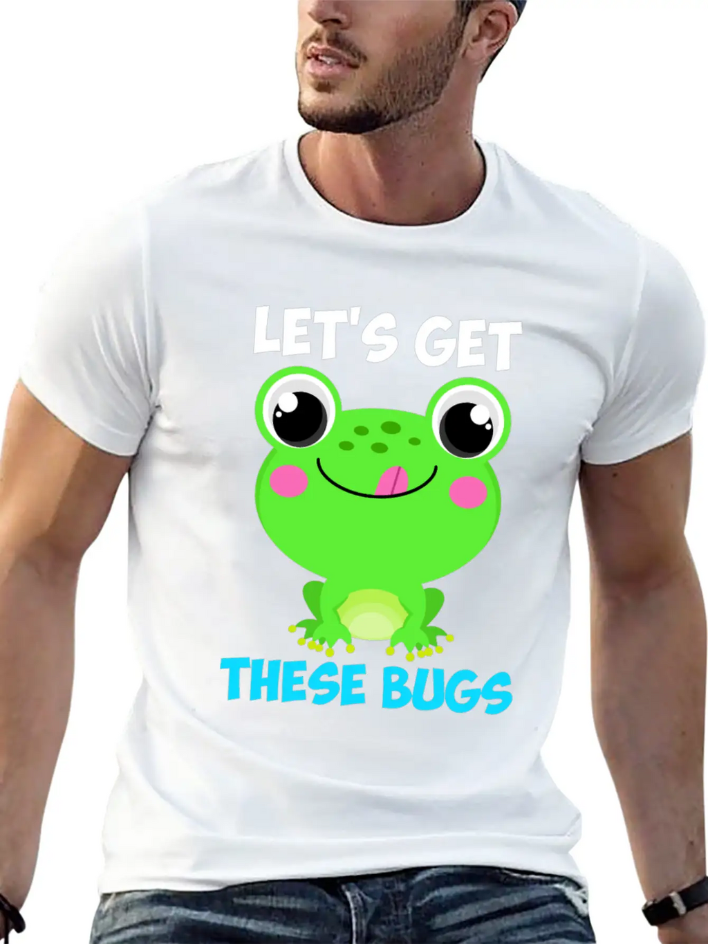 Let's Get These Bugs Frog Programmer Basic Graphic T-Shirt – Daily Comfort In Soft Cotton