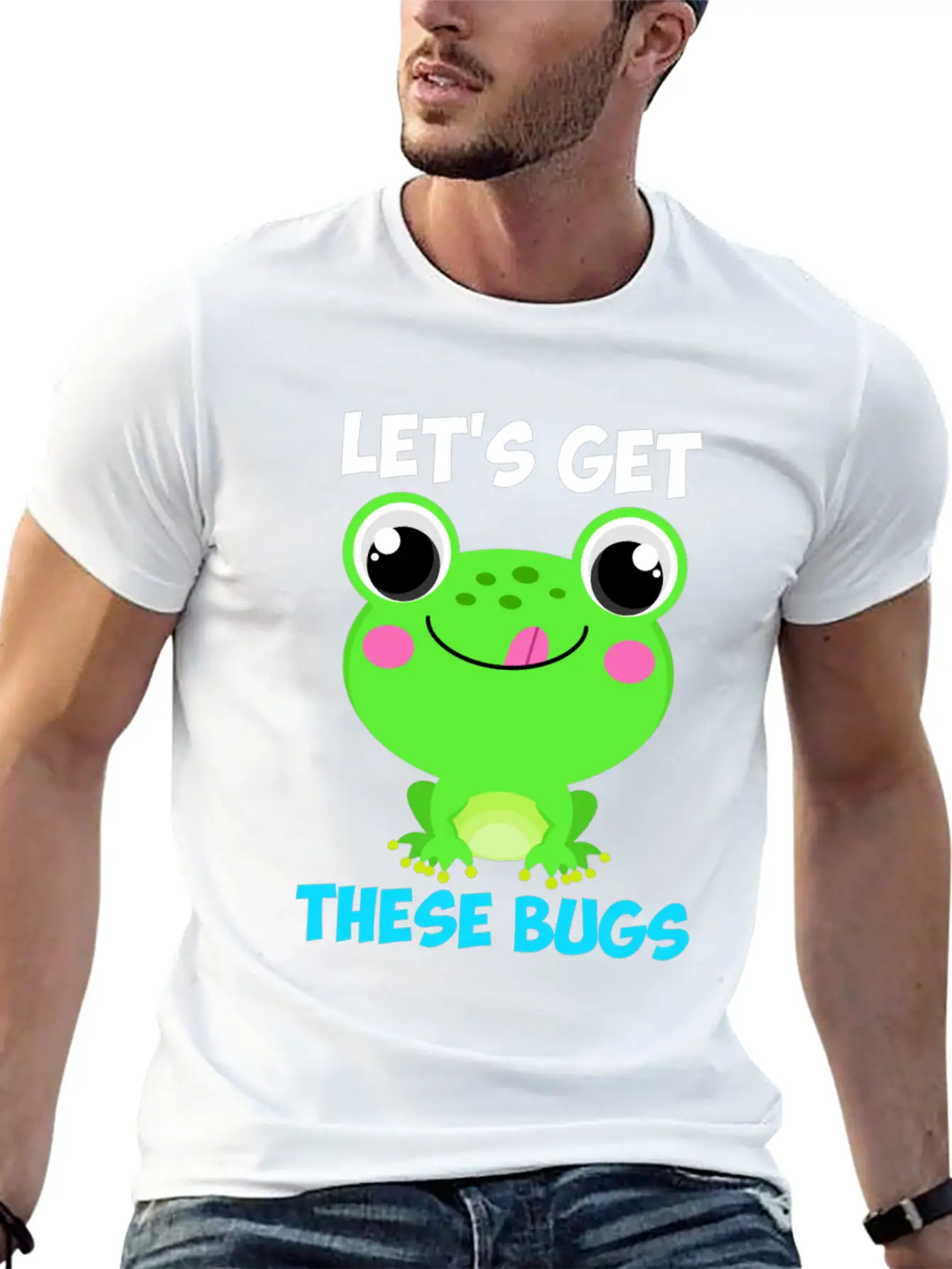 Let's Get These Bugs Frog Programmer Basic Graphic T-Shirt – Daily Comfort In Soft Cotton