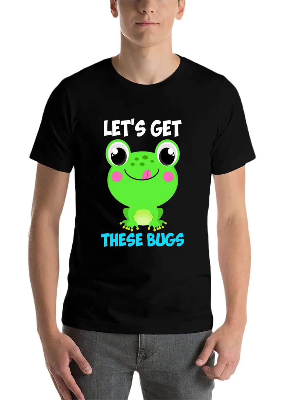 Let's Get These Bugs Frog Programmer Basic Graphic T-Shirt – Daily Comfort In Soft Cotton