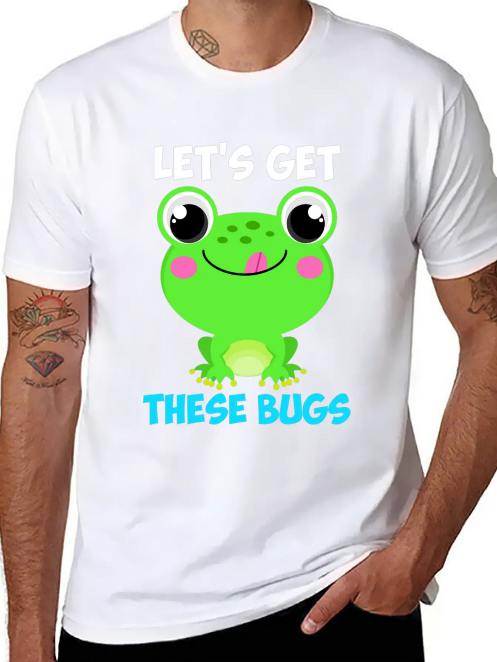 Let's Get These Bugs Frog Programmer Basic Graphic T-Shirt – Daily Comfort In Soft Cotton