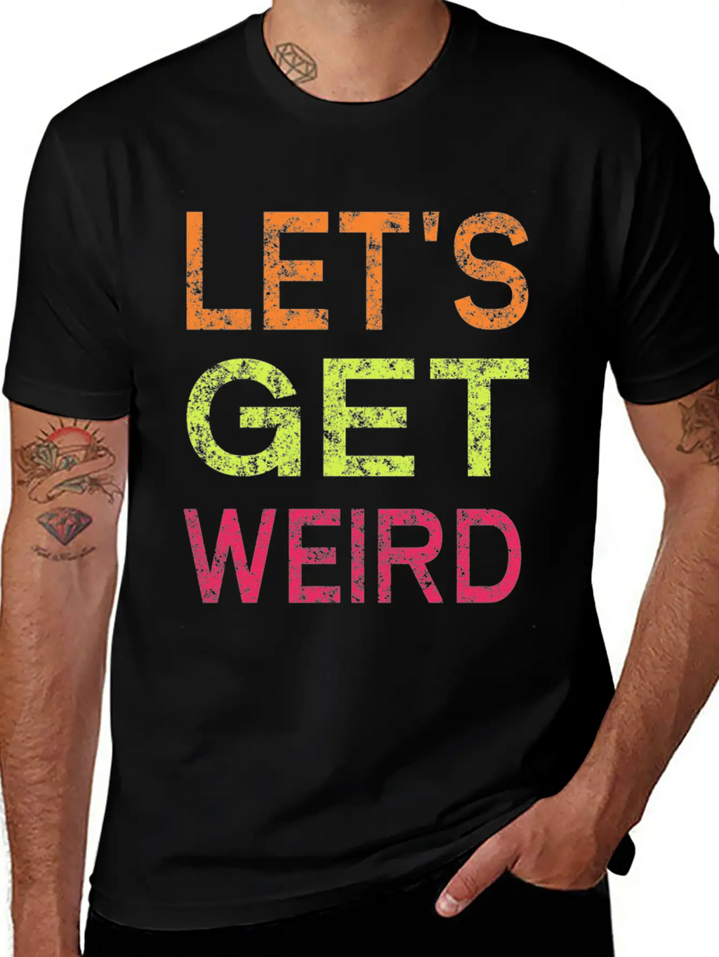 Let's Get Weird Relaxed Everyday Tee – Lightweight And Durable Cotton