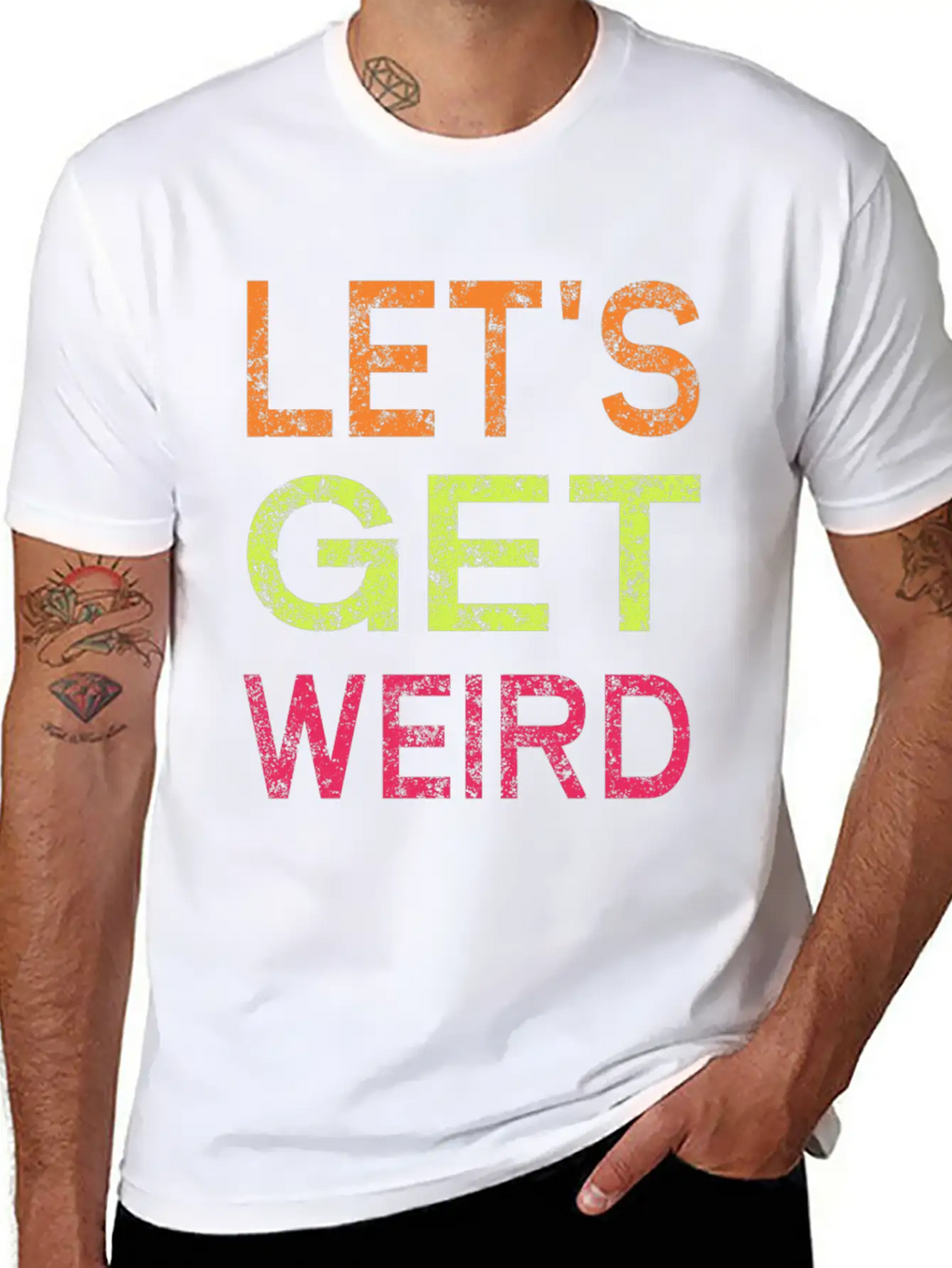 Let's Get Weird Relaxed Everyday Tee – Lightweight And Durable Cotton