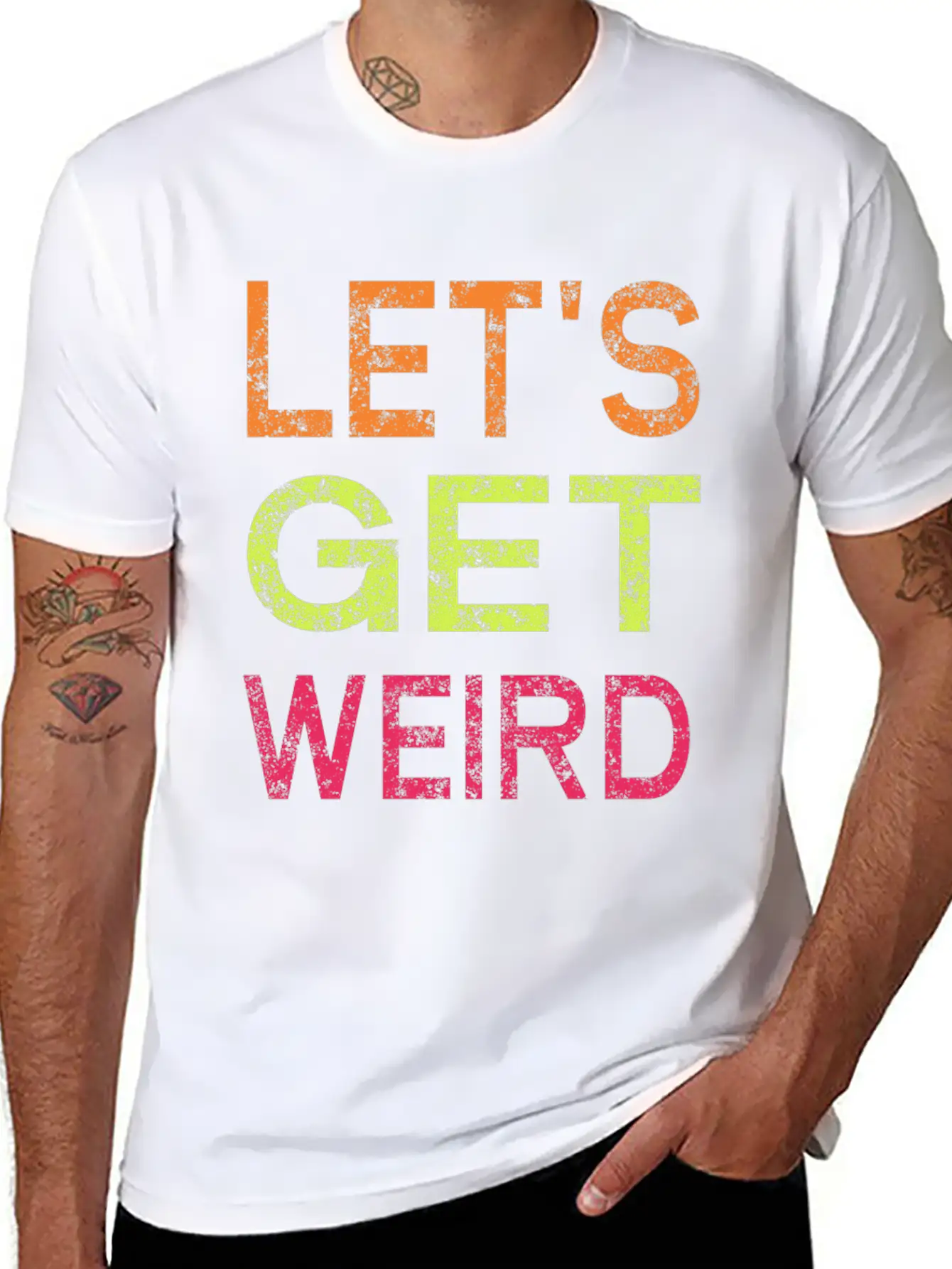 Let's Get Weird Relaxed Everyday Tee – Lightweight And Durable Cotton