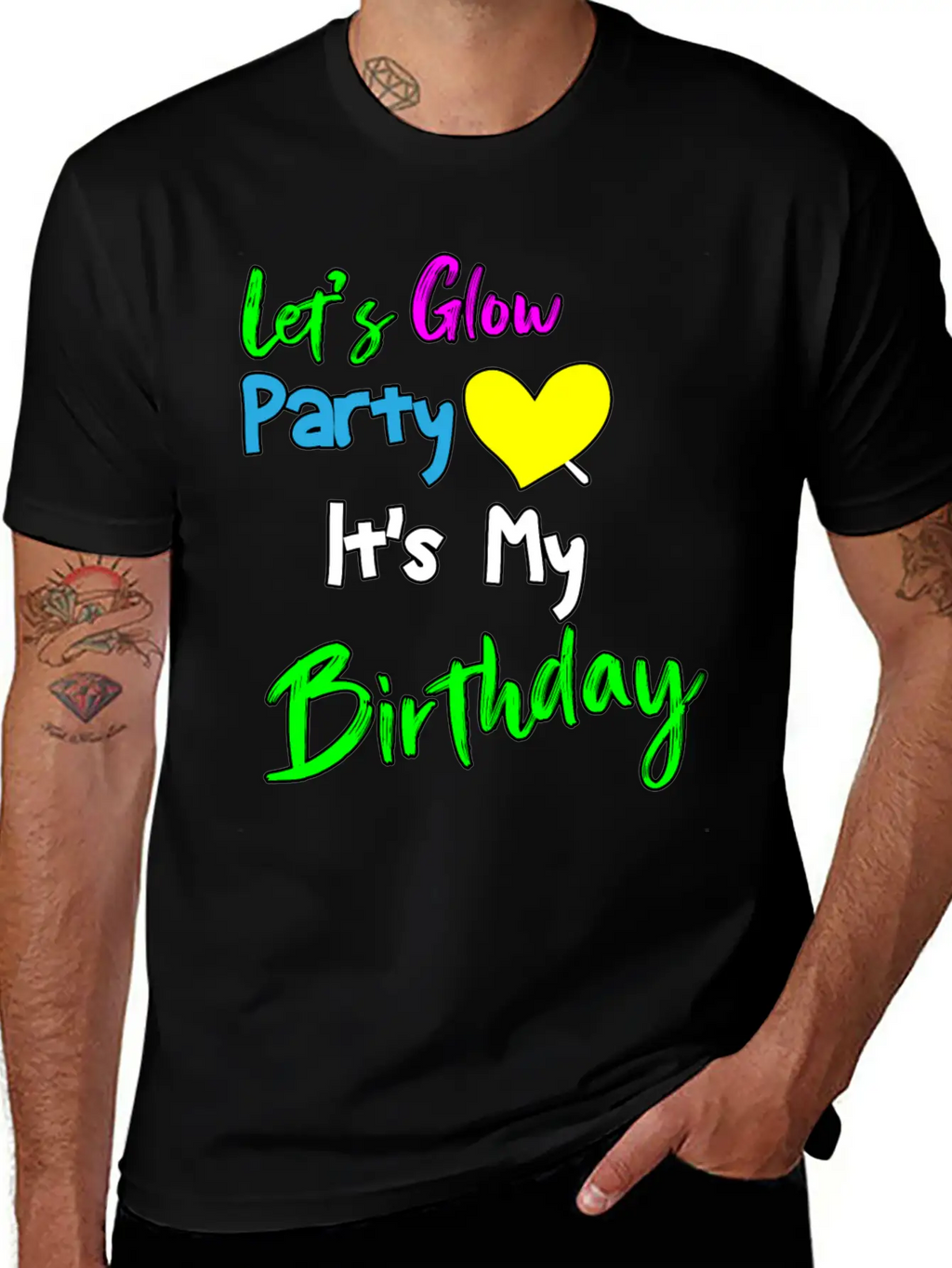 Let's Glow It's My Birthday Essential Cotton Tee For Daily Outfits – Unisex Style