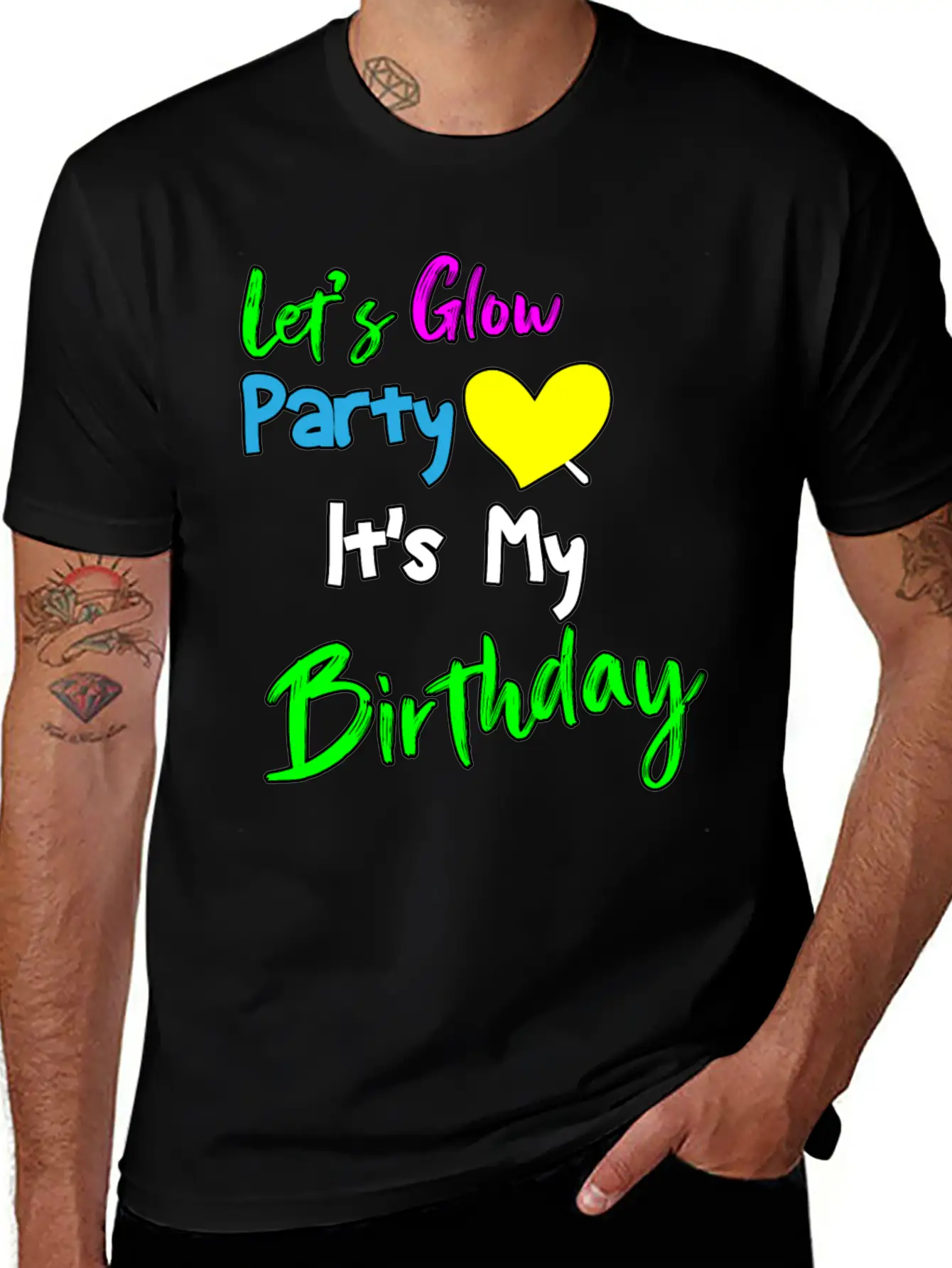 Let's Glow It's My Birthday Essential Cotton Tee For Daily Outfits – Unisex Style