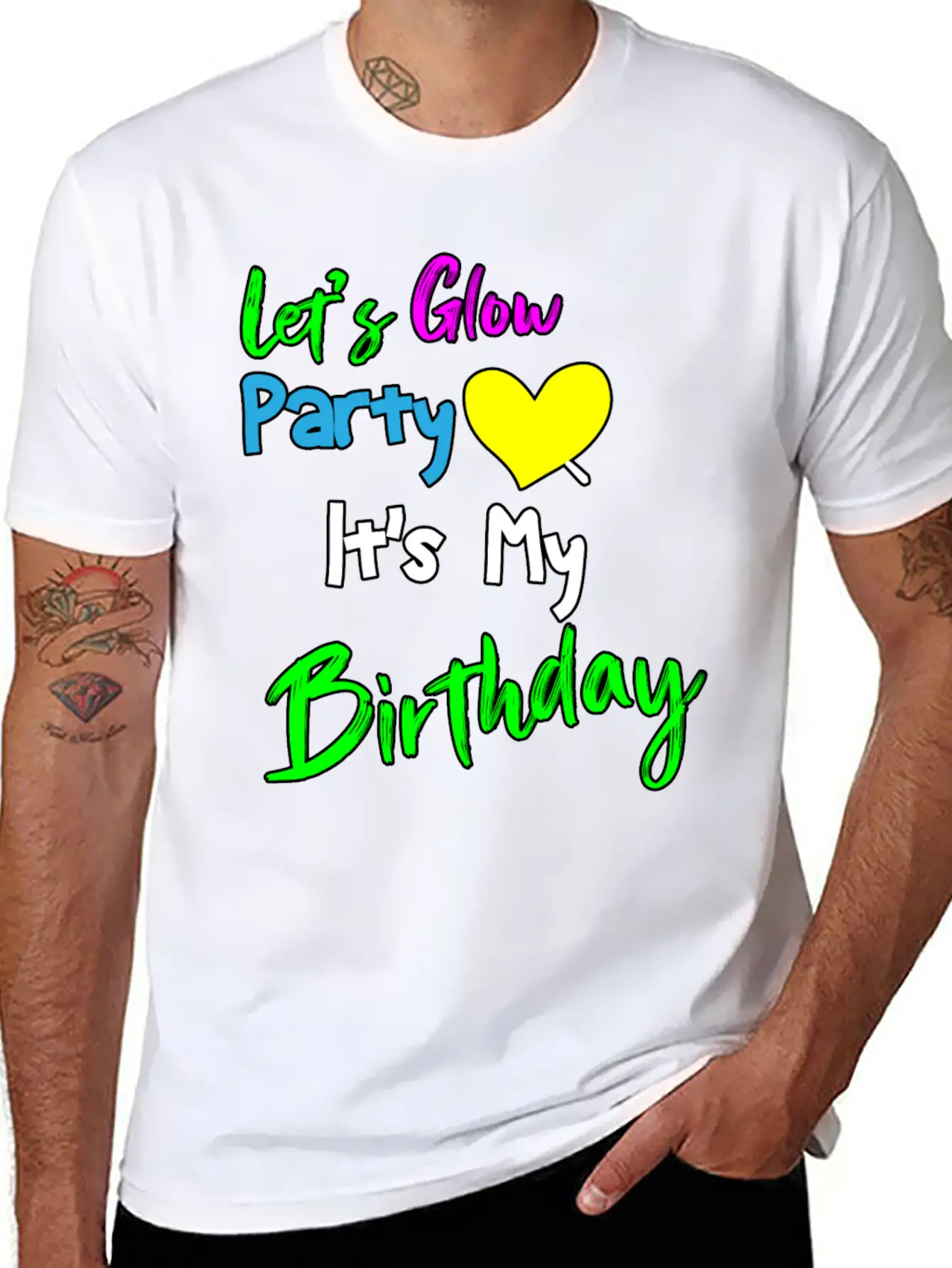 Let's Glow It's My Birthday Essential Cotton Tee For Daily Outfits – Unisex Style
