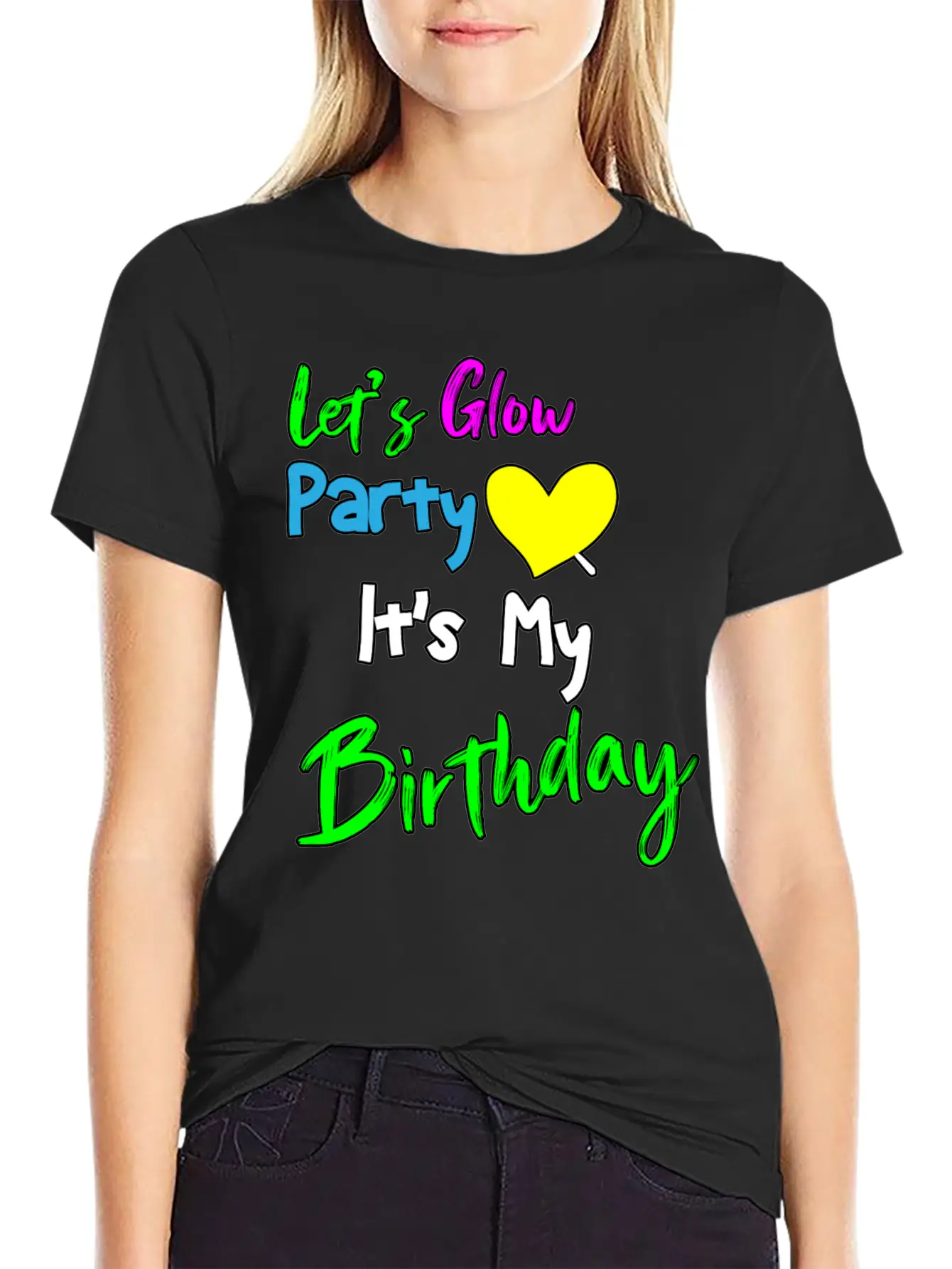 Let's Glow It's My Birthday Essential Cotton Tee For Daily Outfits – Unisex Style