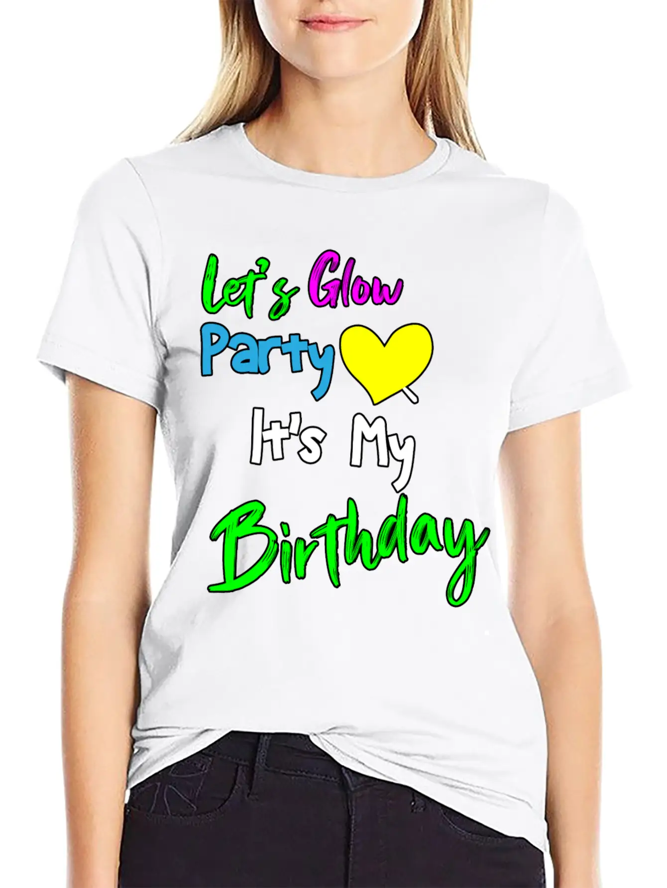 Let's Glow It's My Birthday Essential Cotton Tee For Daily Outfits – Unisex Style