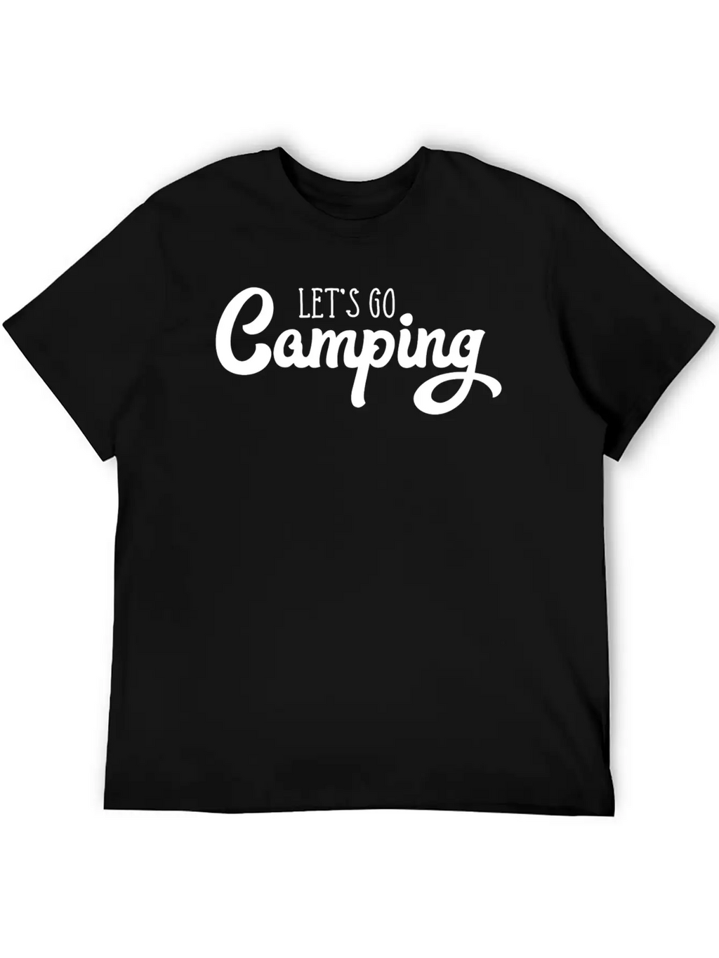 Let's Go Camping Classic Cotton Tee – Unisex Comfort For Any Season