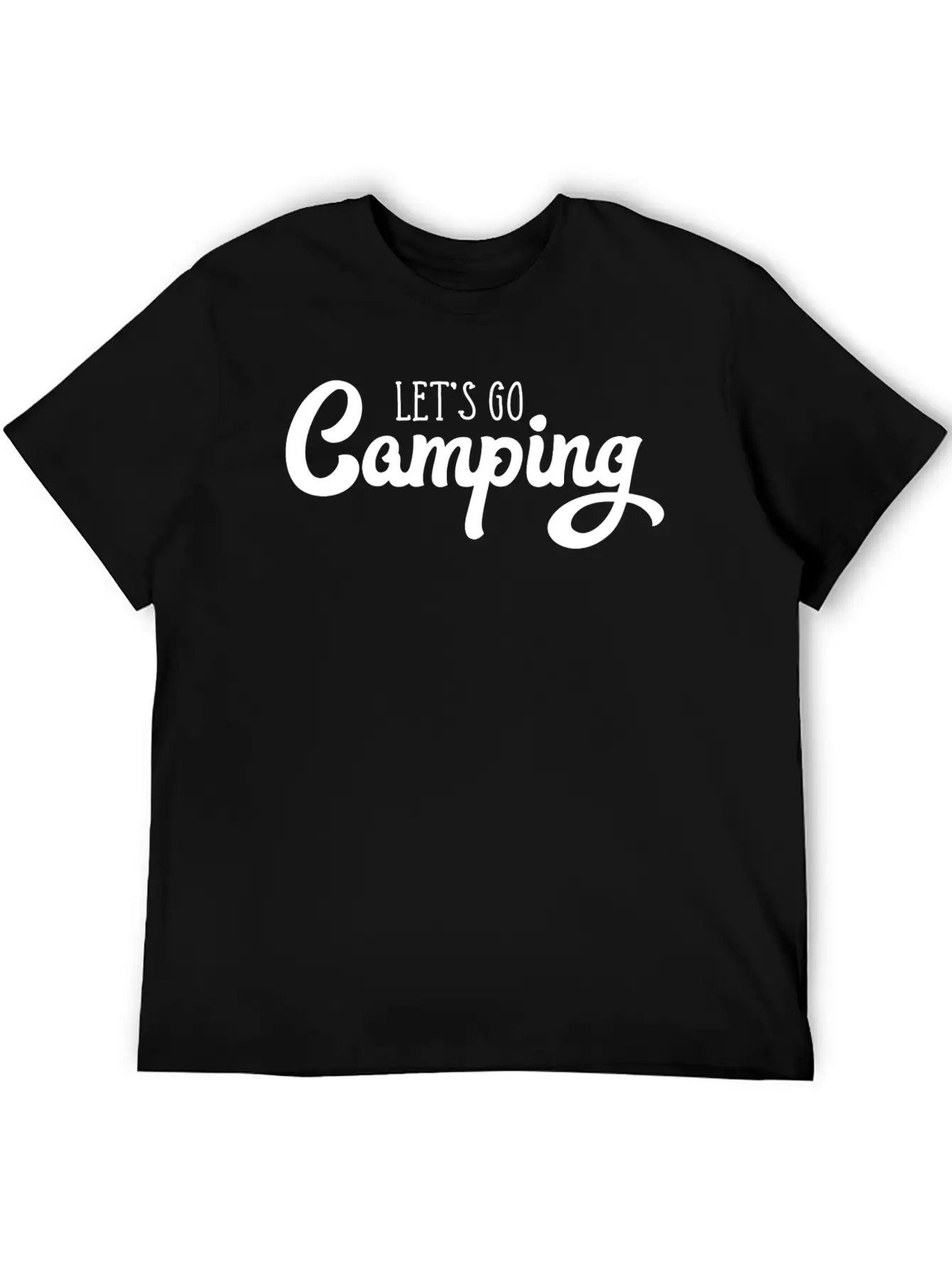Let's Go Camping Classic Cotton Tee – Unisex Comfort For Any Season
