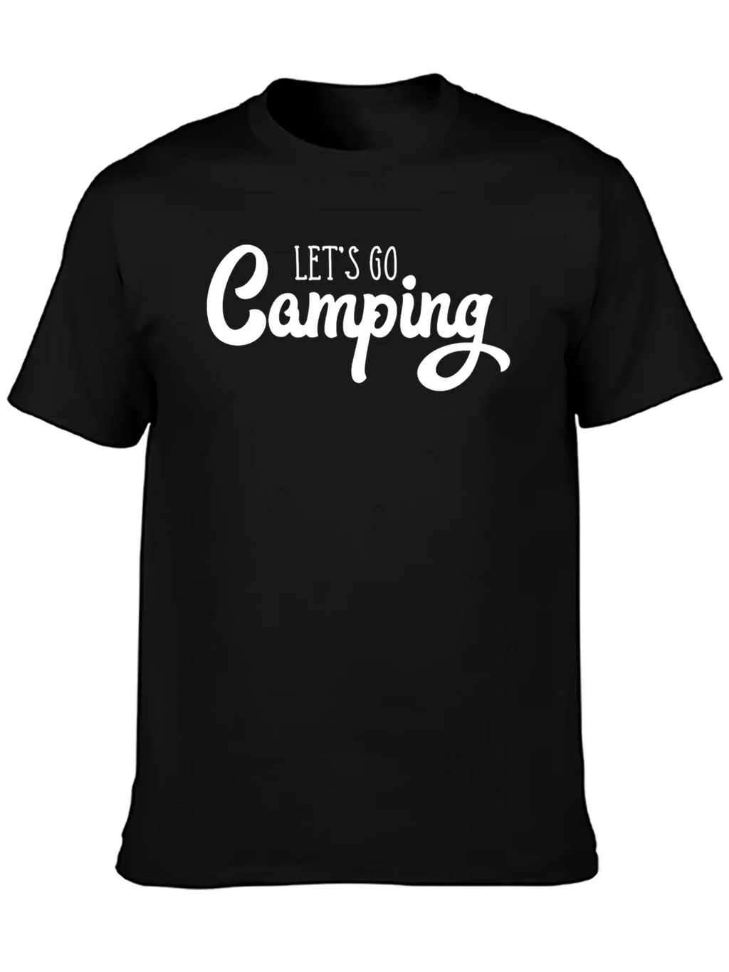 Let's Go Camping Classic Cotton Tee – Unisex Comfort For Any Season