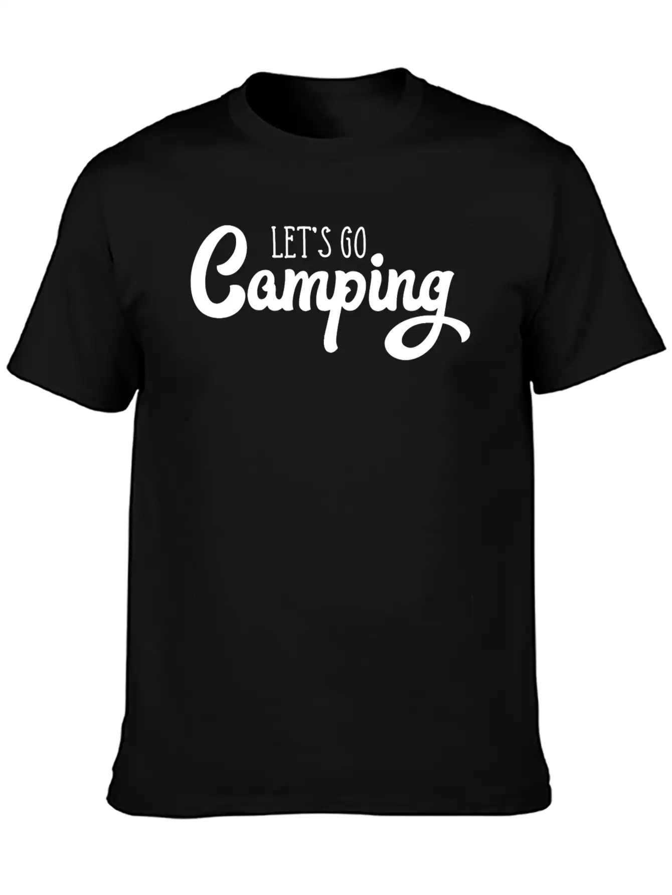 Let's Go Camping Classic Cotton Tee – Unisex Comfort For Any Season