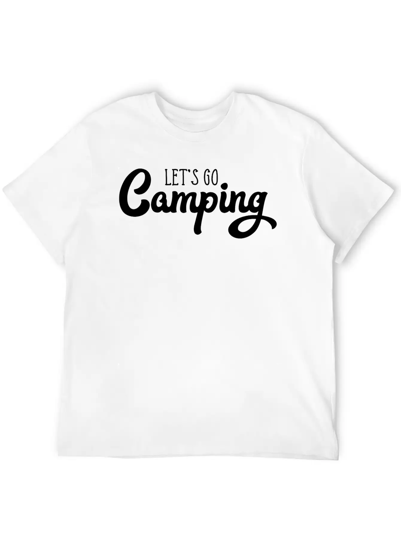 Let's Go Camping Classic Cotton Tee – Unisex Comfort For Any Season