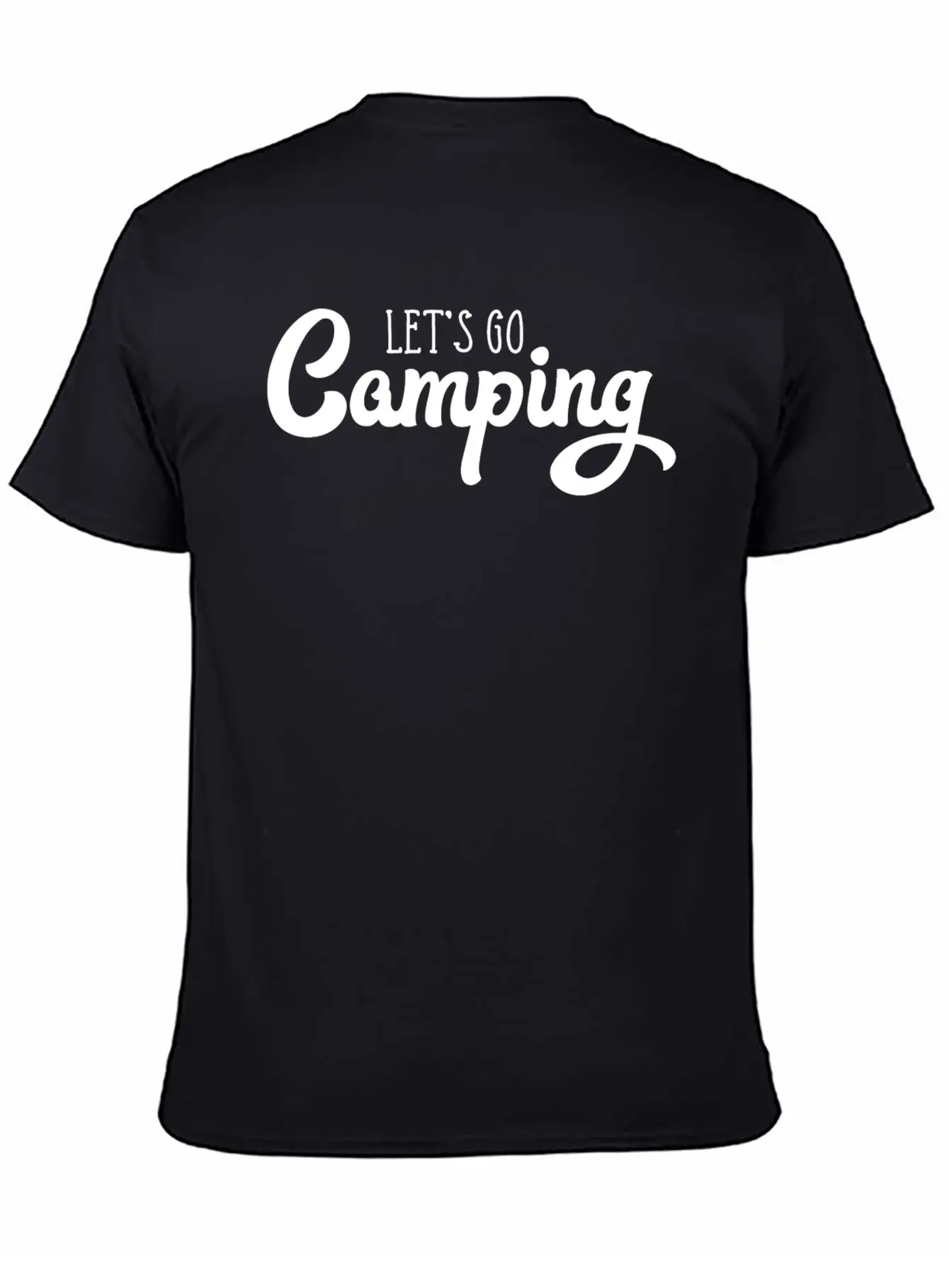 Let's Go Camping Classic Cotton Tee – Unisex Comfort For Any Season