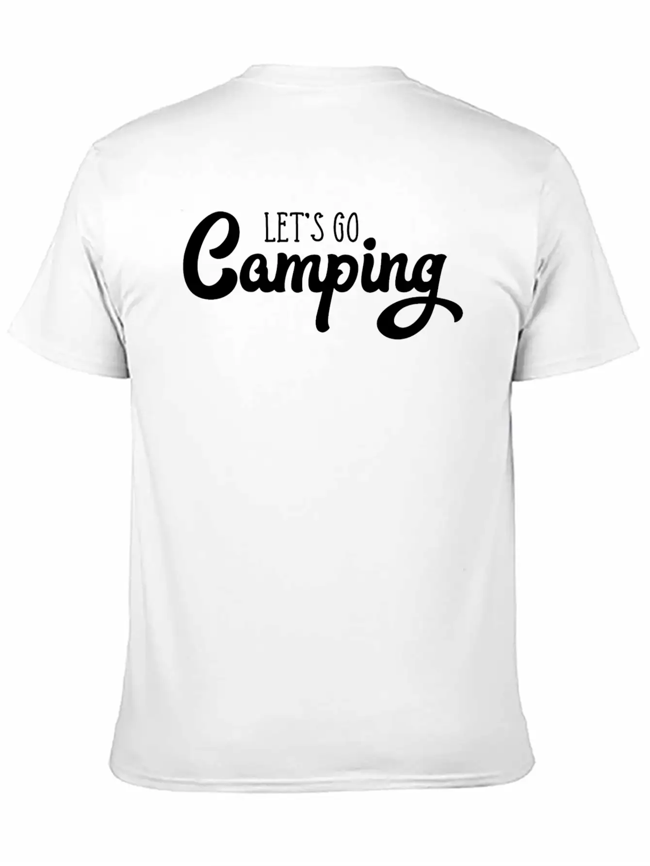 Let's Go Camping Classic Cotton Tee – Unisex Comfort For Any Season