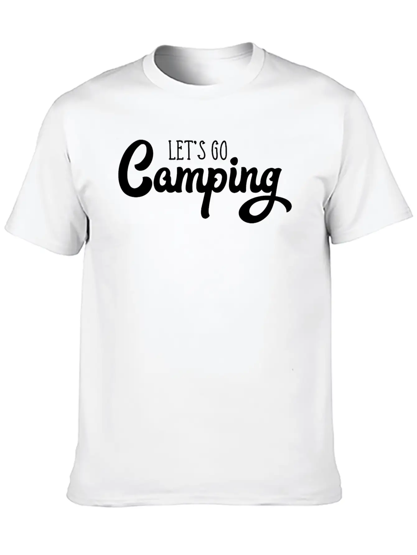 Let's Go Camping Classic Cotton Tee – Unisex Comfort For Any Season