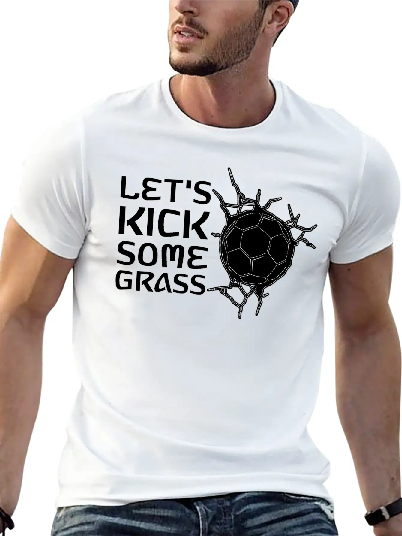 Let's Kick Some Grass 2 Classic Cotton Tee – Unisex Comfort For Any Season