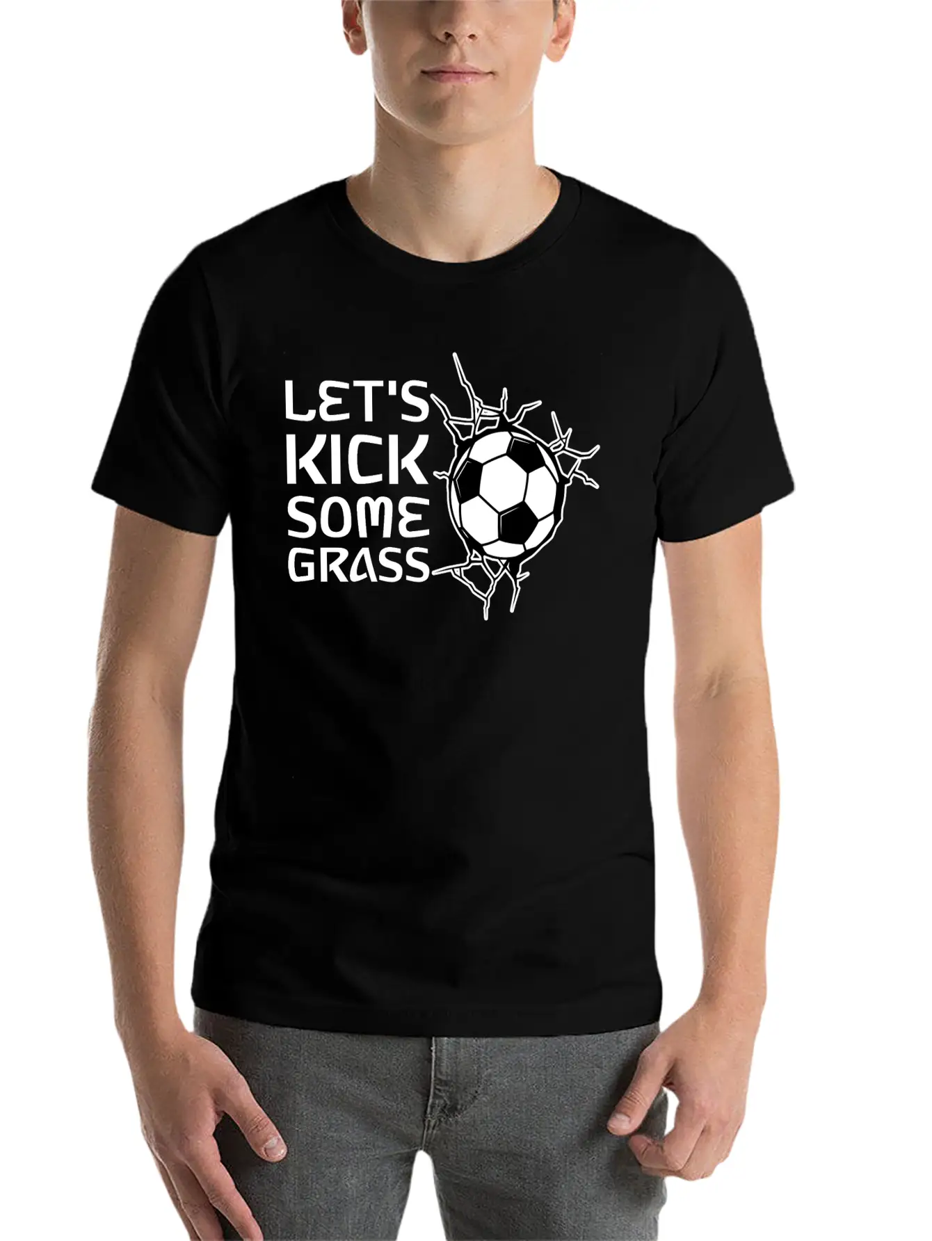 Let's Kick Some Grass 2 Classic Cotton Tee – Unisex Comfort For Any Season