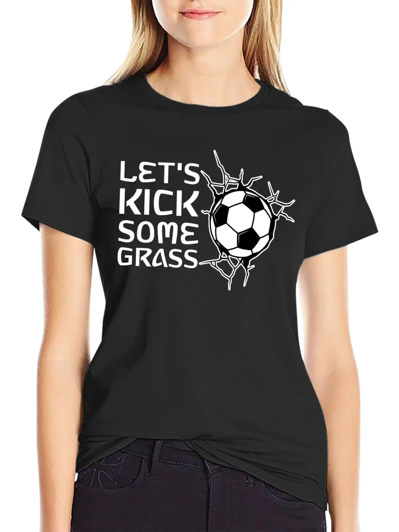 Let's Kick Some Grass 2 Classic Cotton Tee – Unisex Comfort For Any Season
