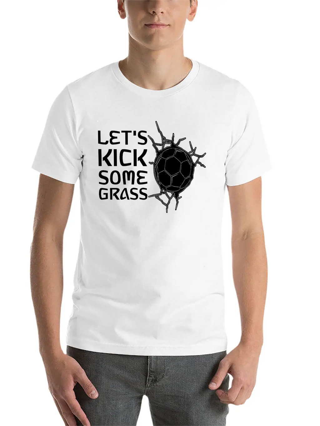 Let's Kick Some Grass 2 Classic Cotton Tee – Unisex Comfort For Any Season