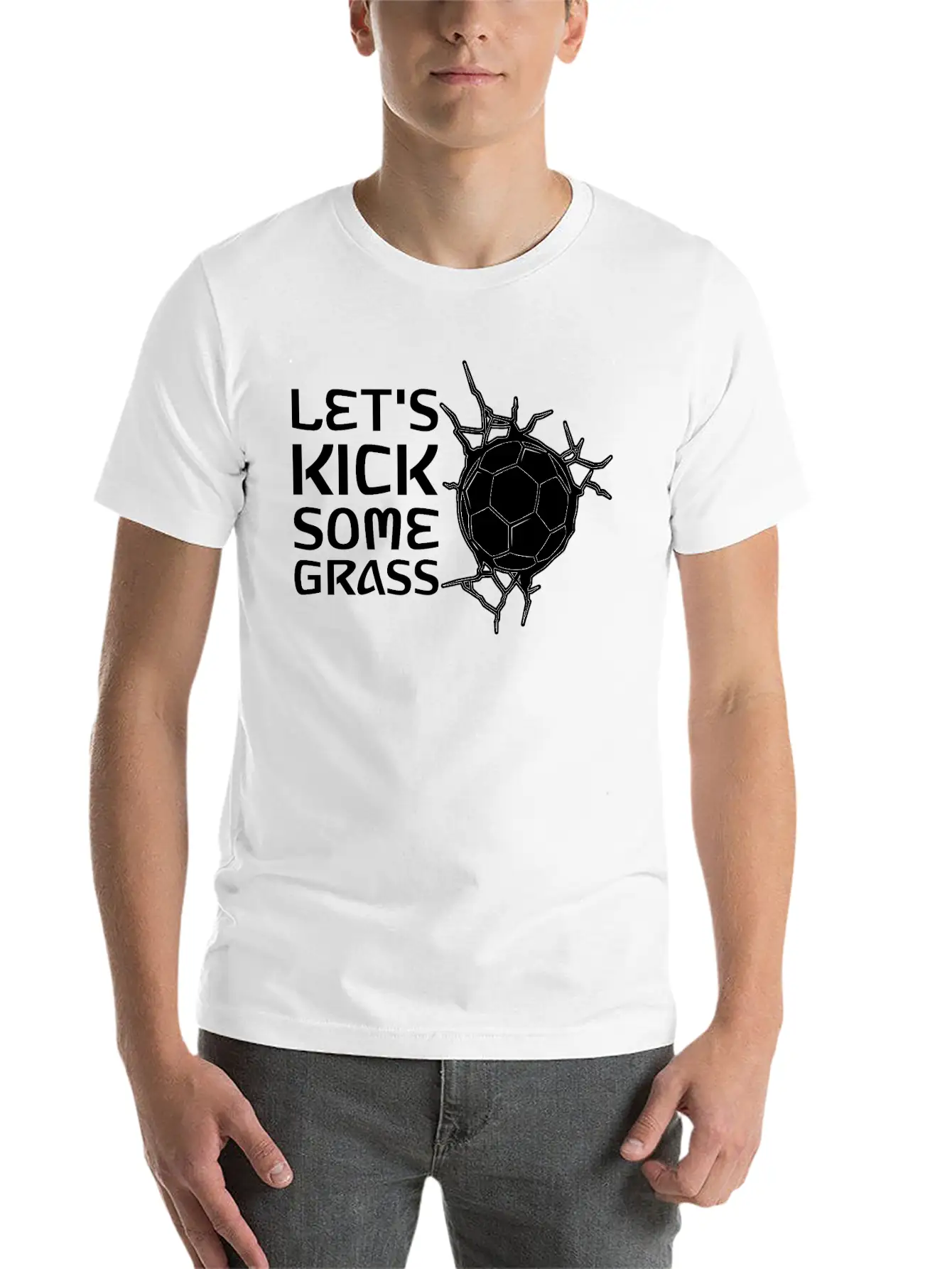 Let's Kick Some Grass 2 Classic Cotton Tee – Unisex Comfort For Any Season