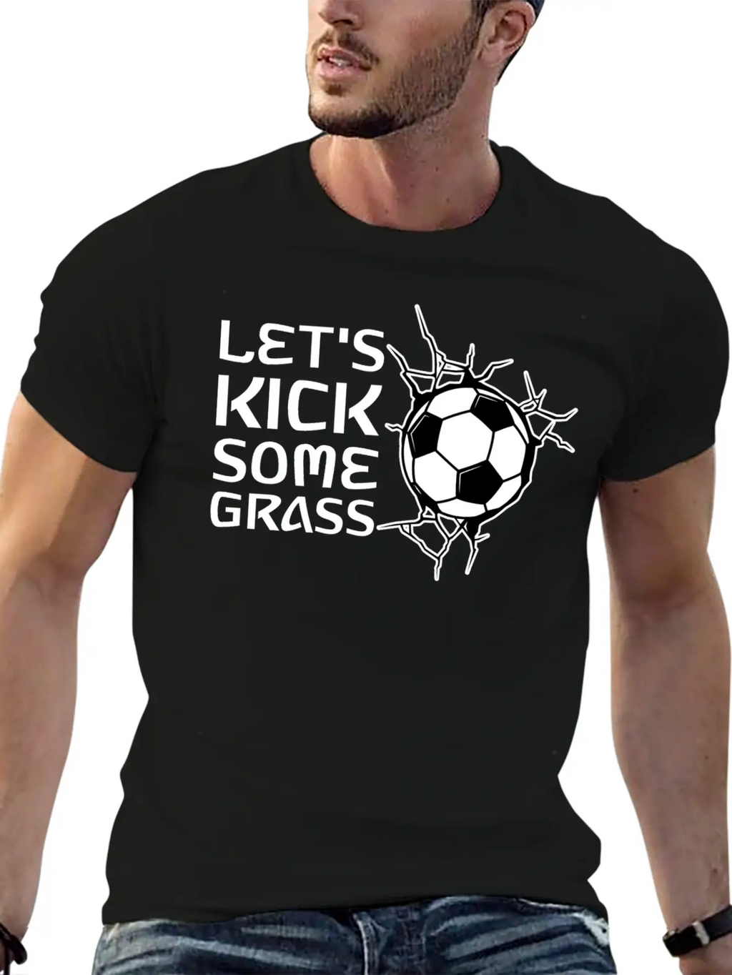 Let's Kick Some Grass 2 Classic Cotton Tee – Unisex Comfort For Any Season