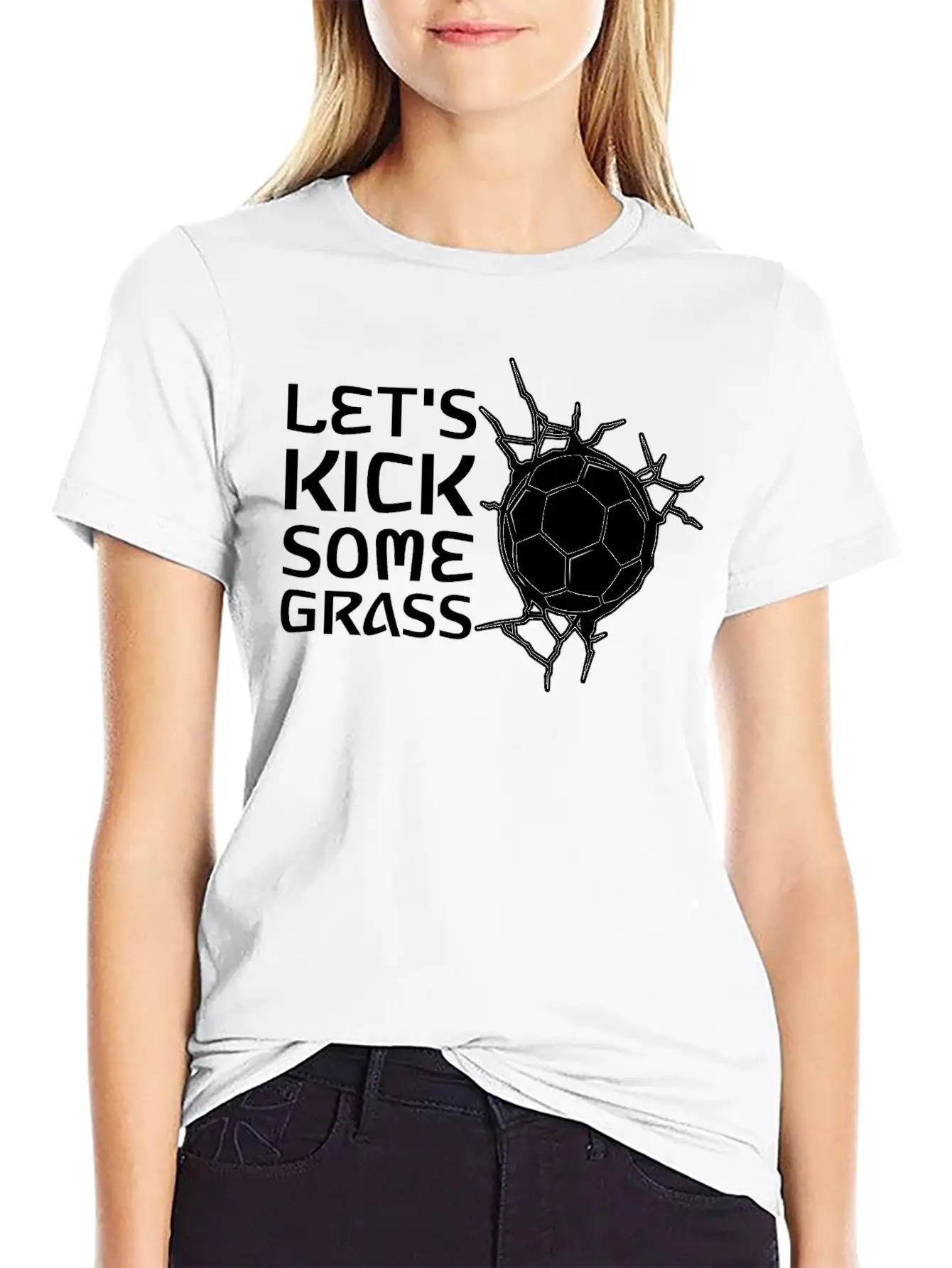 Let's Kick Some Grass 2 Classic Cotton Tee – Unisex Comfort For Any Season