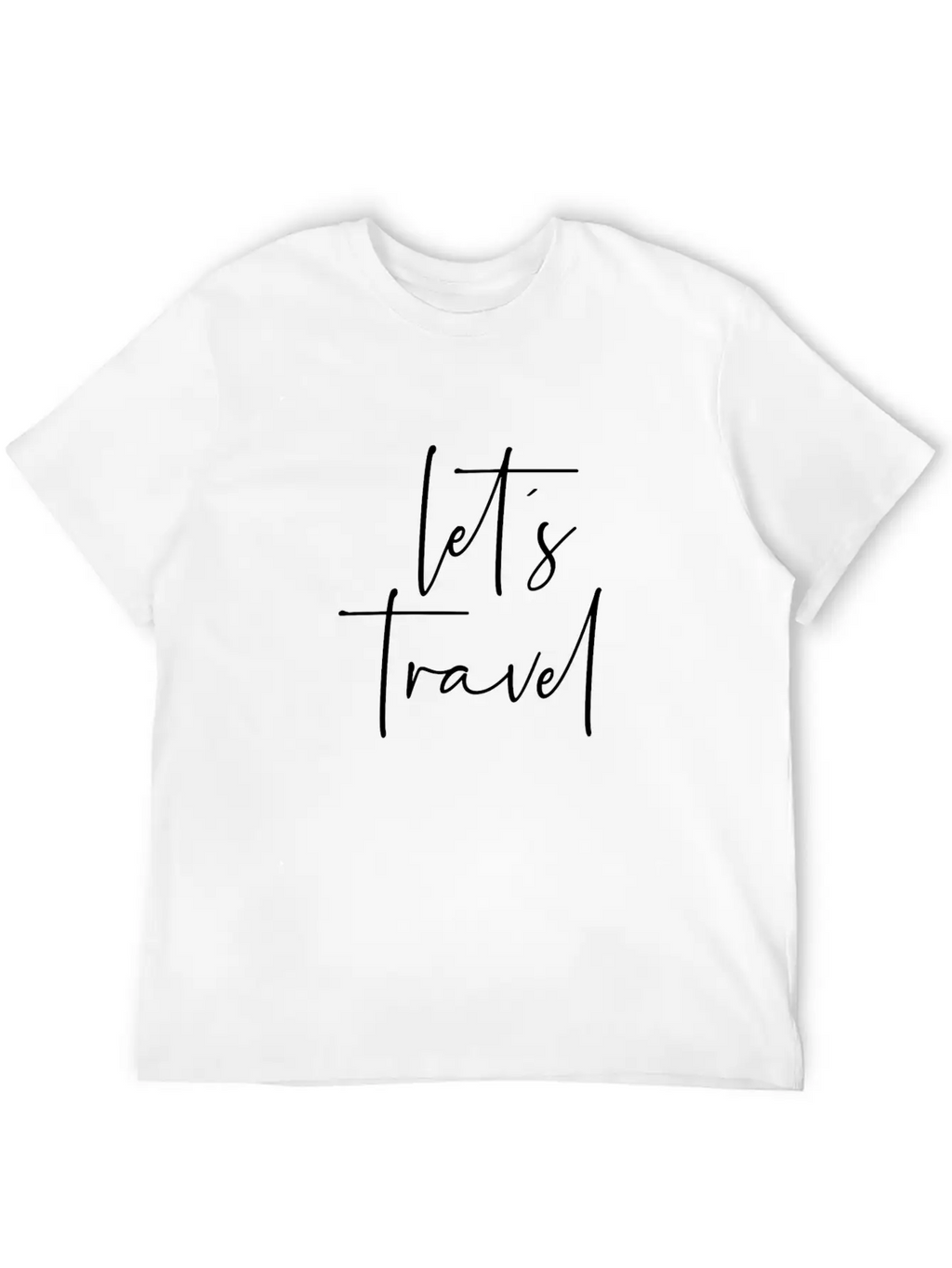 Let´s Travel Breathable Soft Cotton T-Shirt – Timeless Casual Look