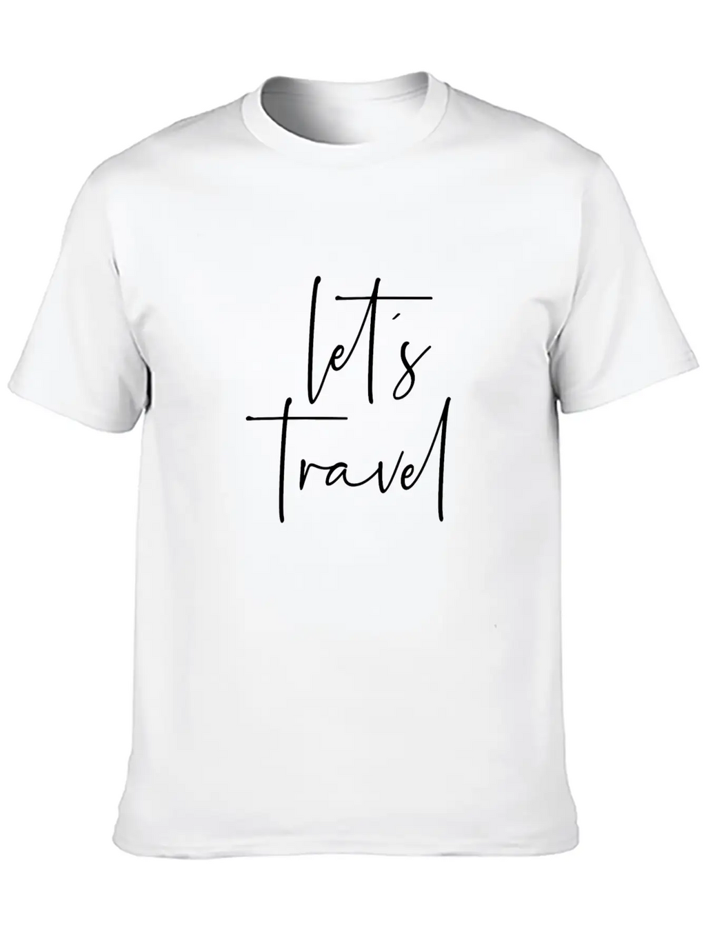 Let´s Travel Breathable Soft Cotton T-Shirt – Timeless Casual Look