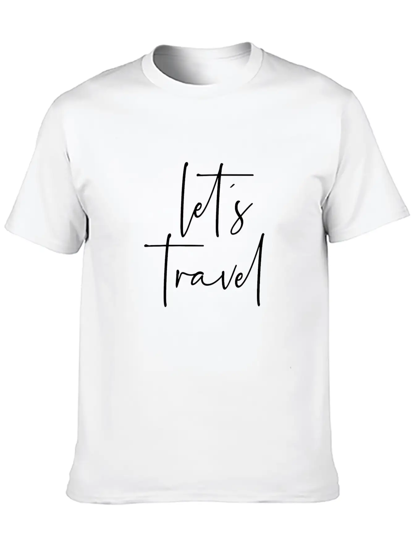 Let´s Travel Breathable Soft Cotton T-Shirt – Timeless Casual Look