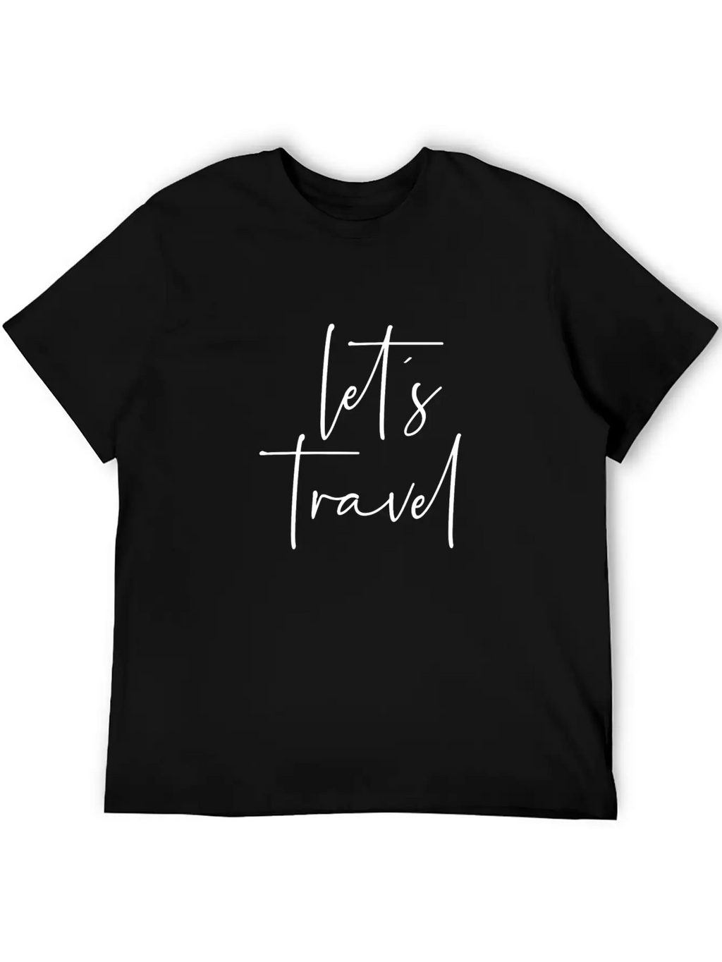 Let´s Travel Breathable Soft Cotton T-Shirt – Timeless Casual Look