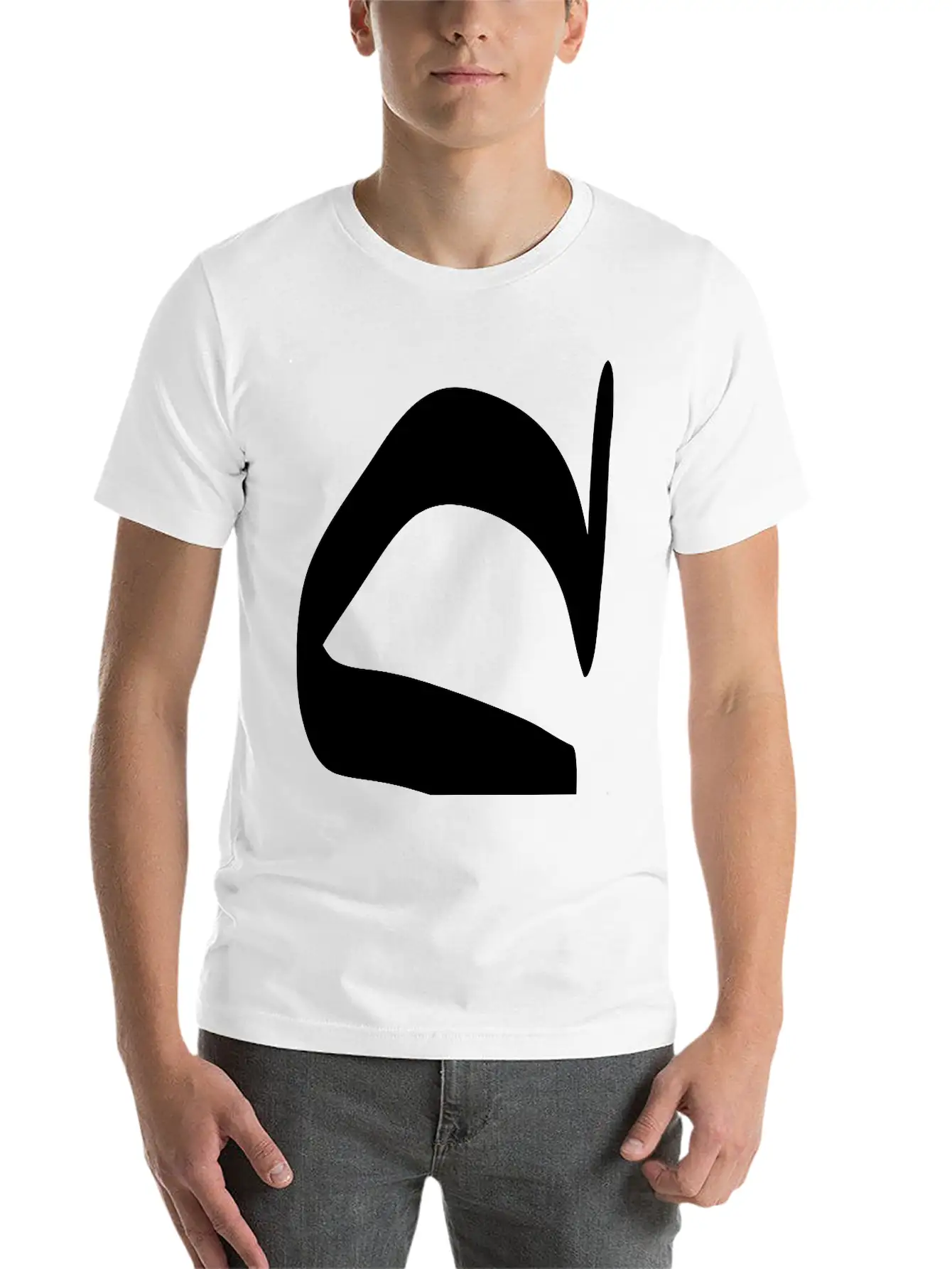 Letter C Unisex Casual T-Shirt – Clean Design For Daily Comfort