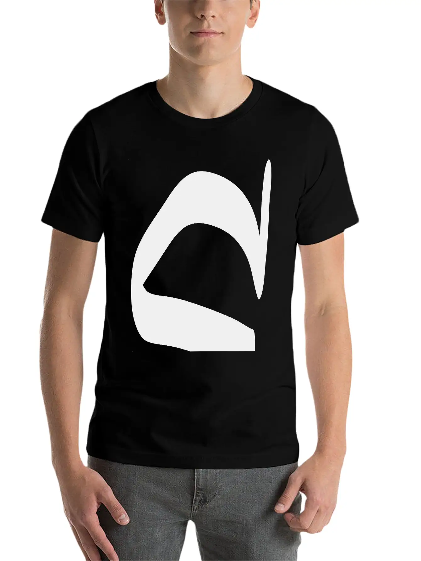 Letter C Unisex Casual T-Shirt – Clean Design For Daily Comfort