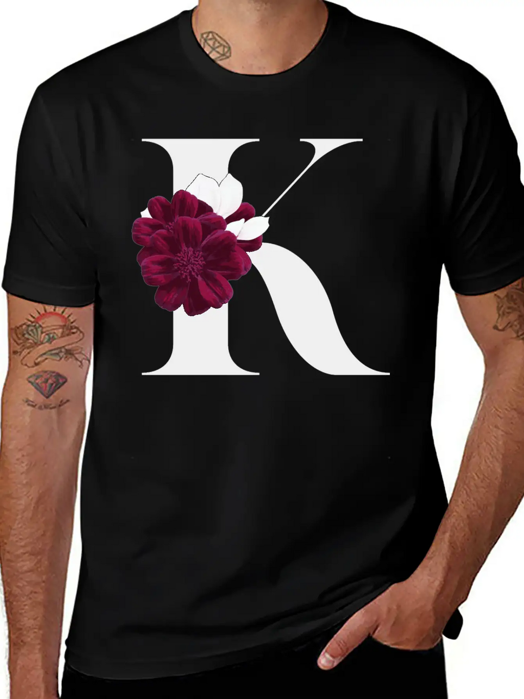 Letter K Flower Gift Idea Classic Cotton Tee – Unisex Comfort For Any Season