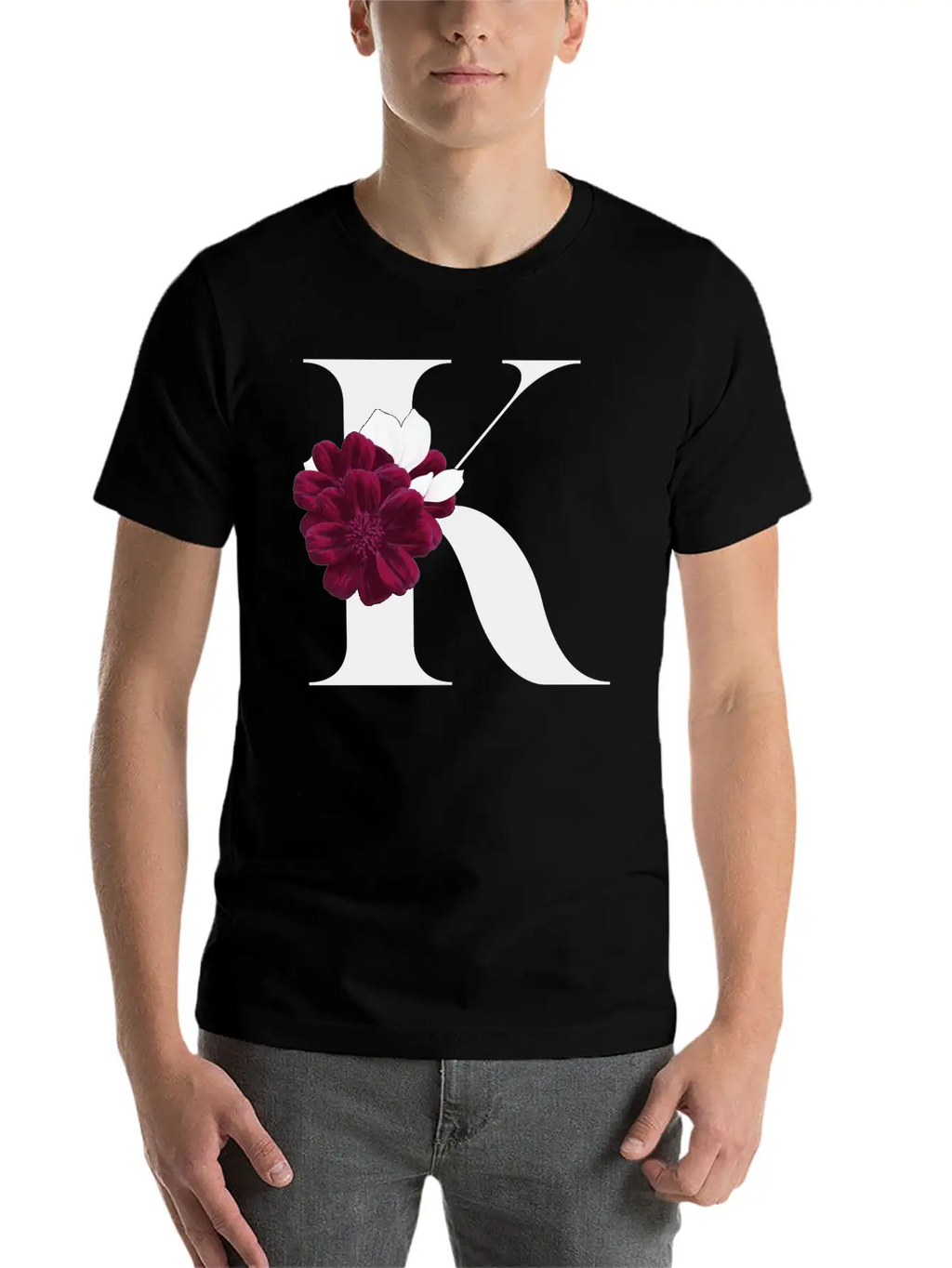 Letter K Flower Gift Idea Classic Cotton Tee – Unisex Comfort For Any Season