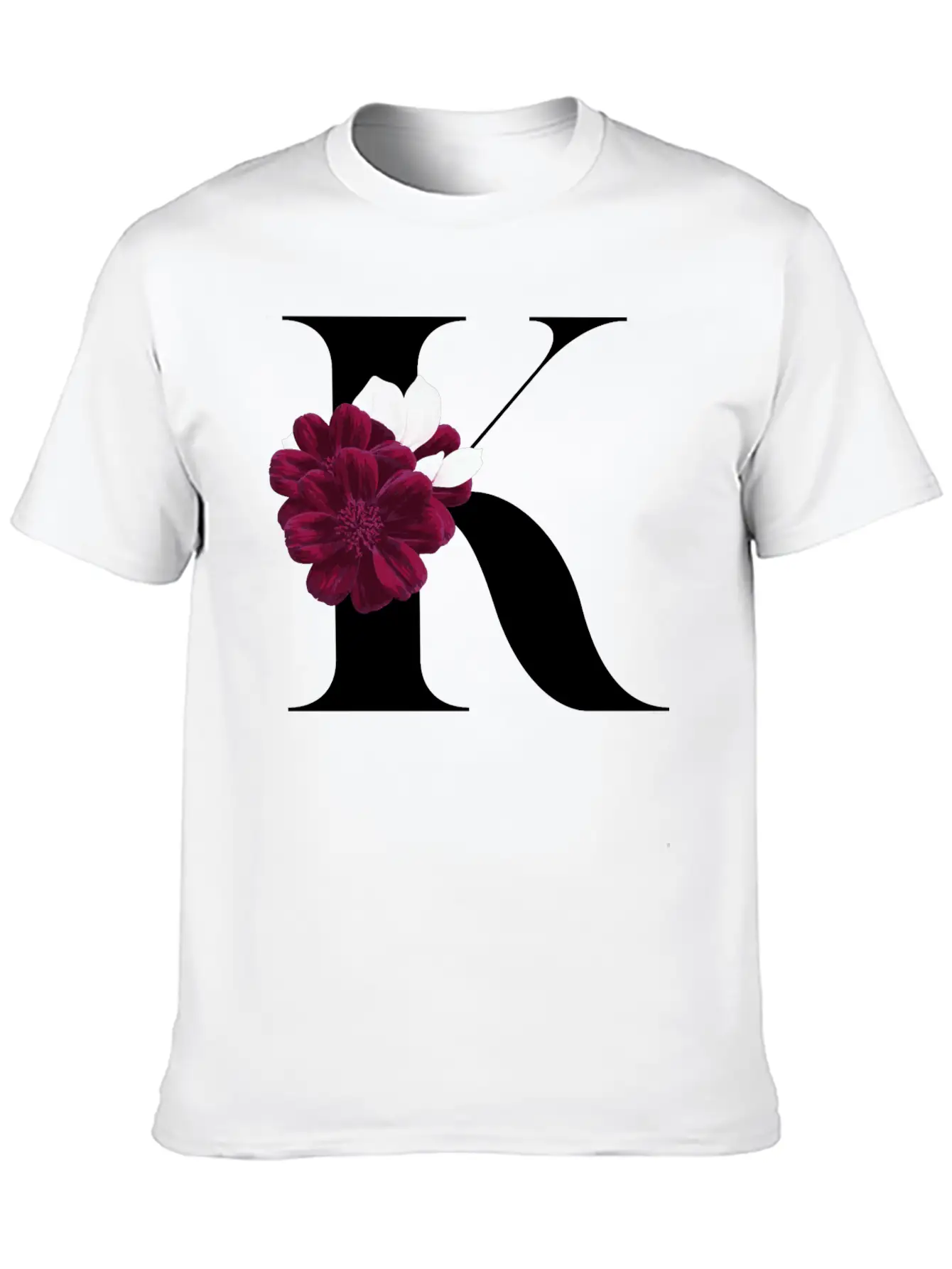 Letter K Flower Gift Idea Classic Cotton Tee – Unisex Comfort For Any Season