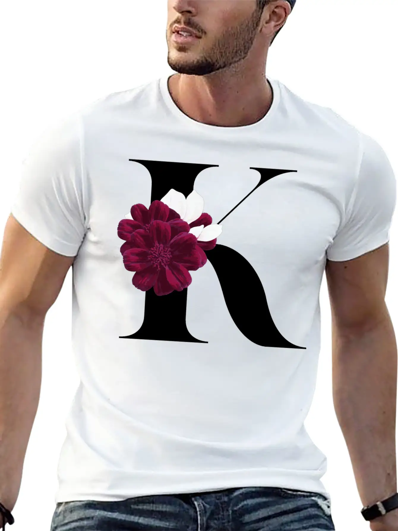 Letter K Flower Gift Idea Classic Cotton Tee – Unisex Comfort For Any Season