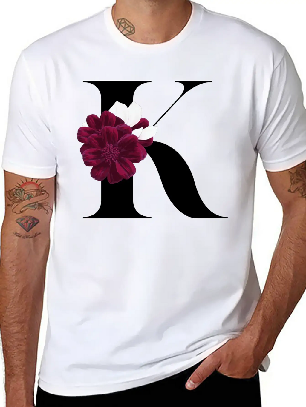 Letter K Flower Gift Idea Classic Cotton Tee – Unisex Comfort For Any Season