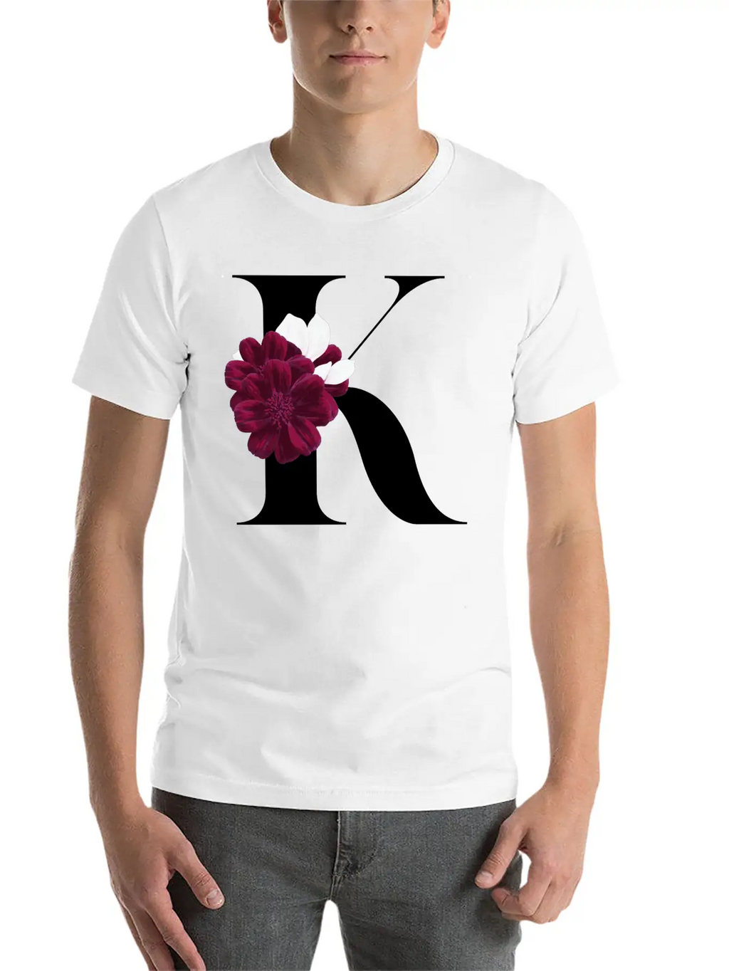 Letter K Flower Gift Idea Classic Cotton Tee – Unisex Comfort For Any Season
