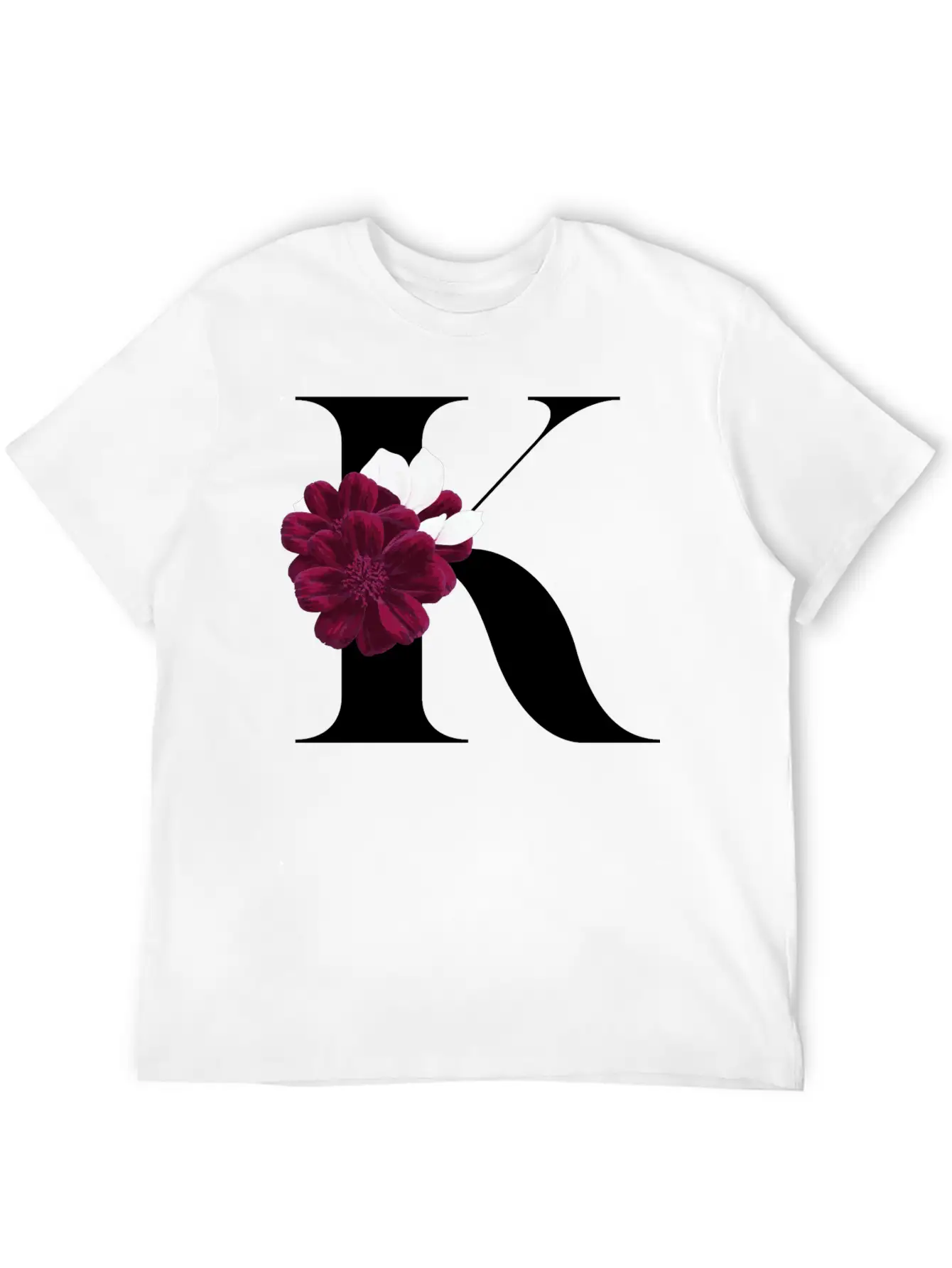 Letter K Flower Gift Idea Classic Cotton Tee – Unisex Comfort For Any Season