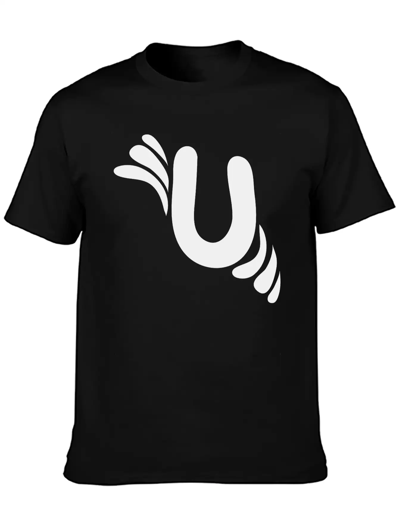 Letter U & Pattern Classic Cotton Tee – Unisex Comfort For Any Season