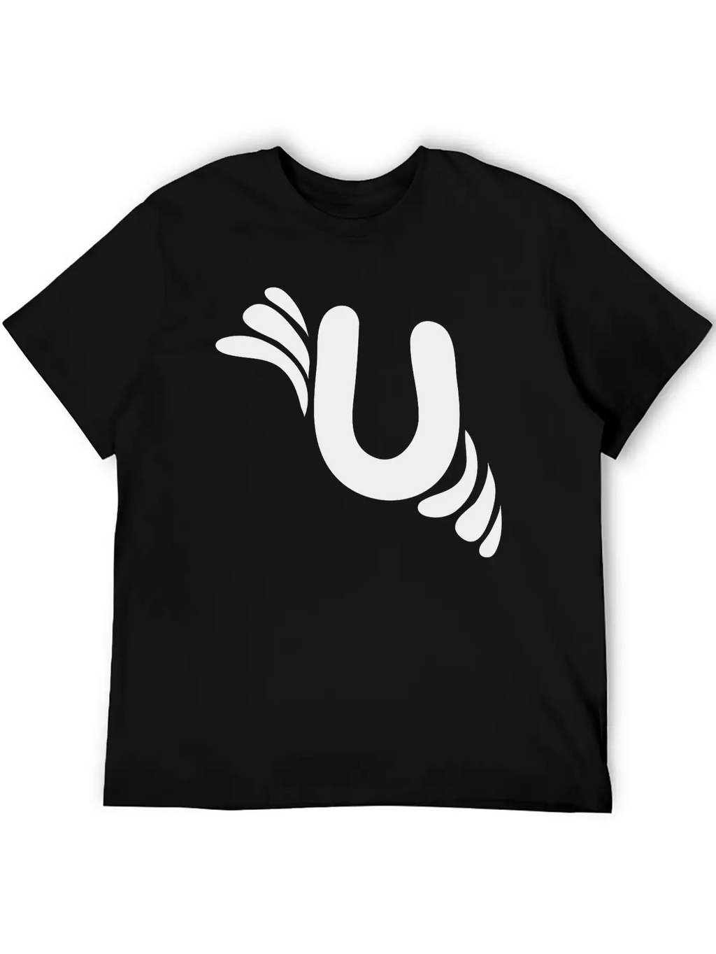 Letter U & Pattern Classic Cotton Tee – Unisex Comfort For Any Season