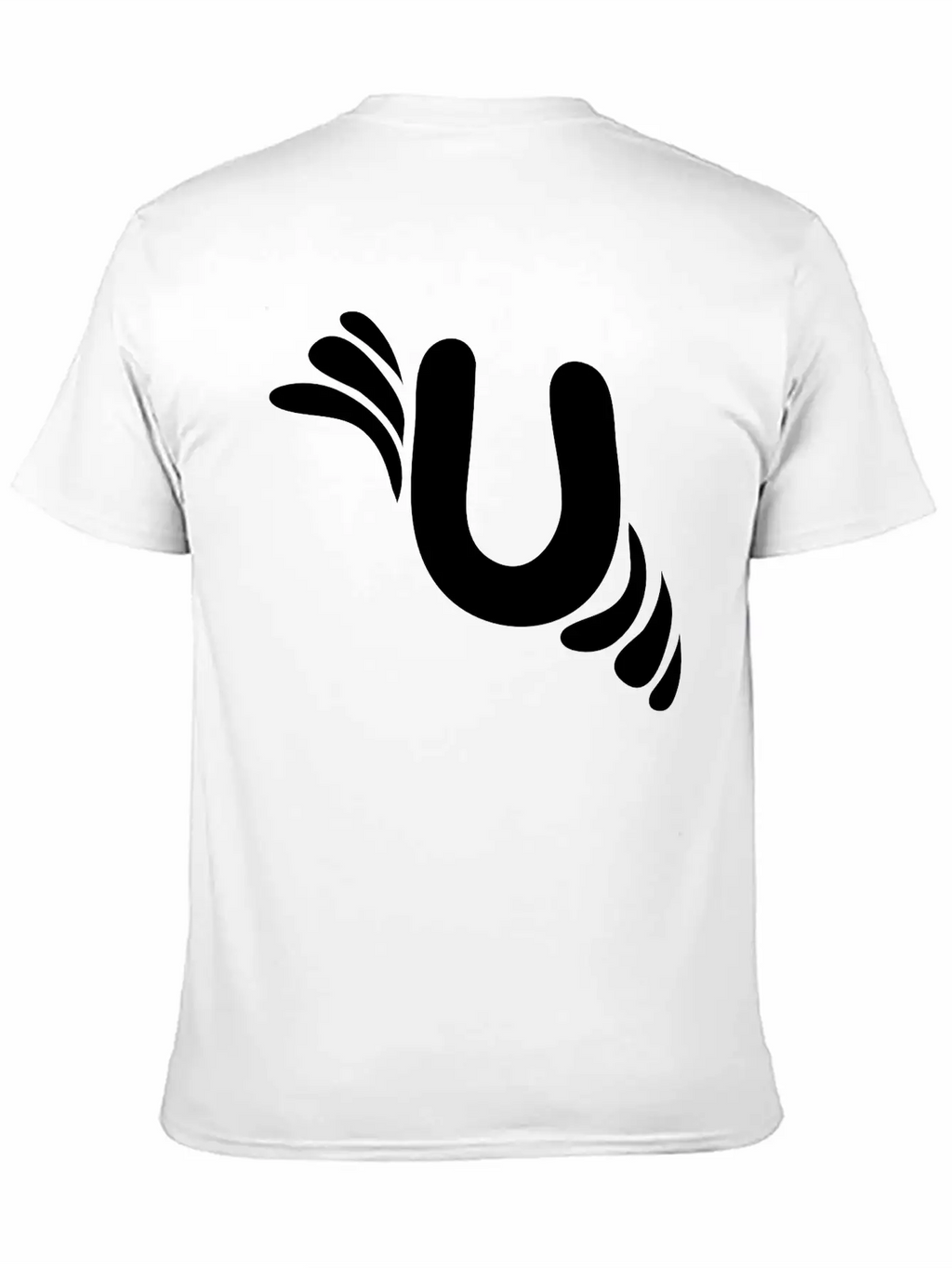 Letter U & Pattern Classic Cotton Tee – Unisex Comfort For Any Season