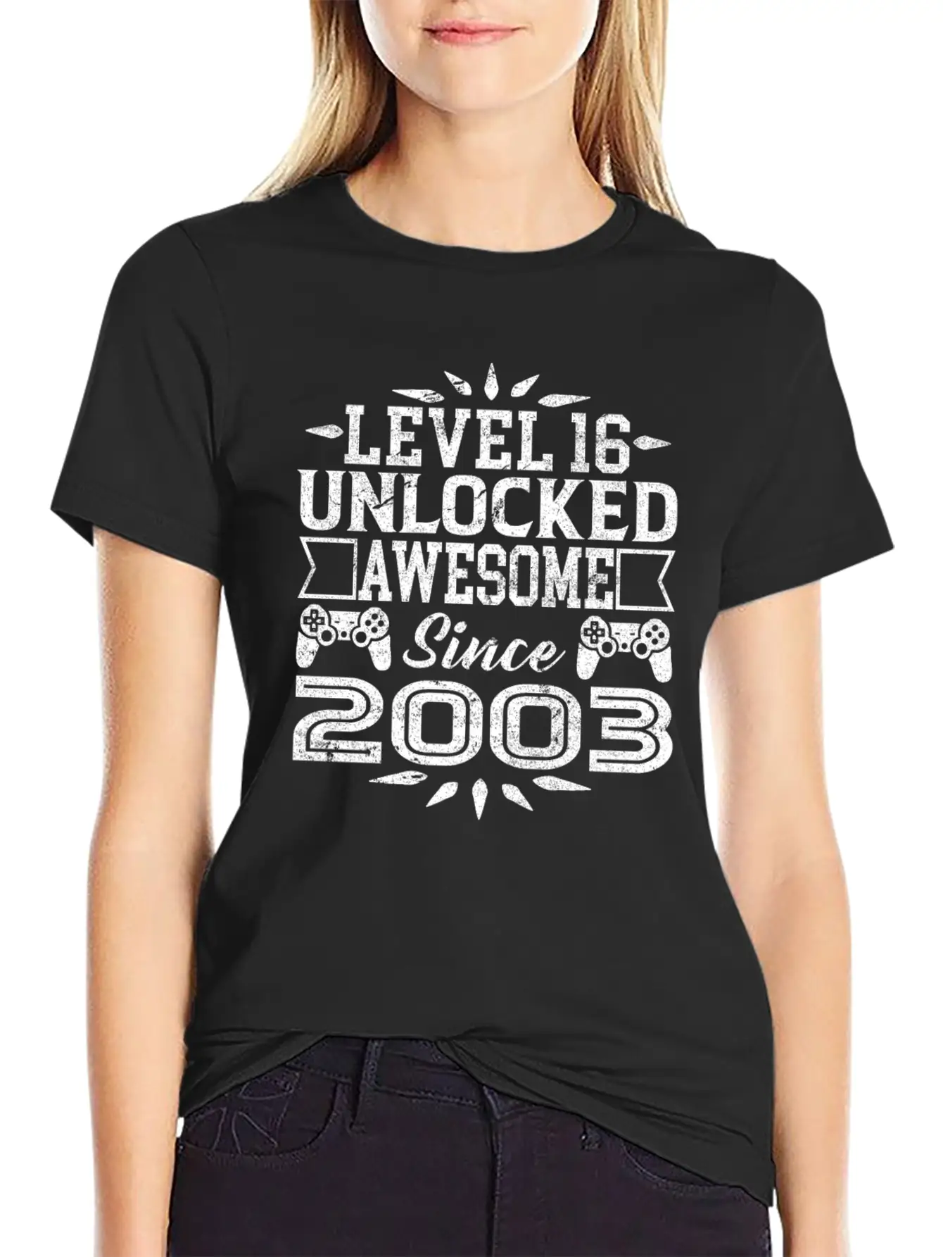 Level 16 Unlocked Awesome Since 2003 16th Birthday Classic Cotton Tee – Unisex Comfort For Any Season
