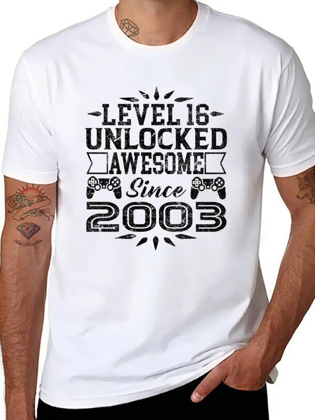 Level 16 Unlocked Awesome Since 2003 16th Birthday Classic Cotton Tee – Unisex Comfort For Any Season
