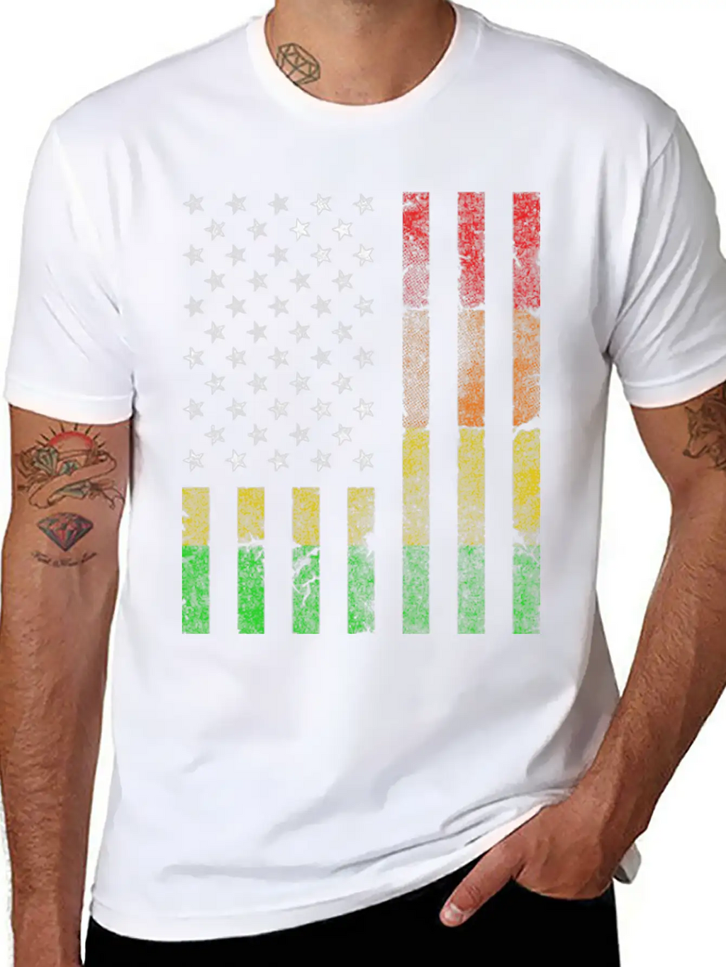 LGBT USA Flag Gay Pride Month Transgender Rainbow Basic Graphic T-Shirt – Daily Comfort In Soft Cotton