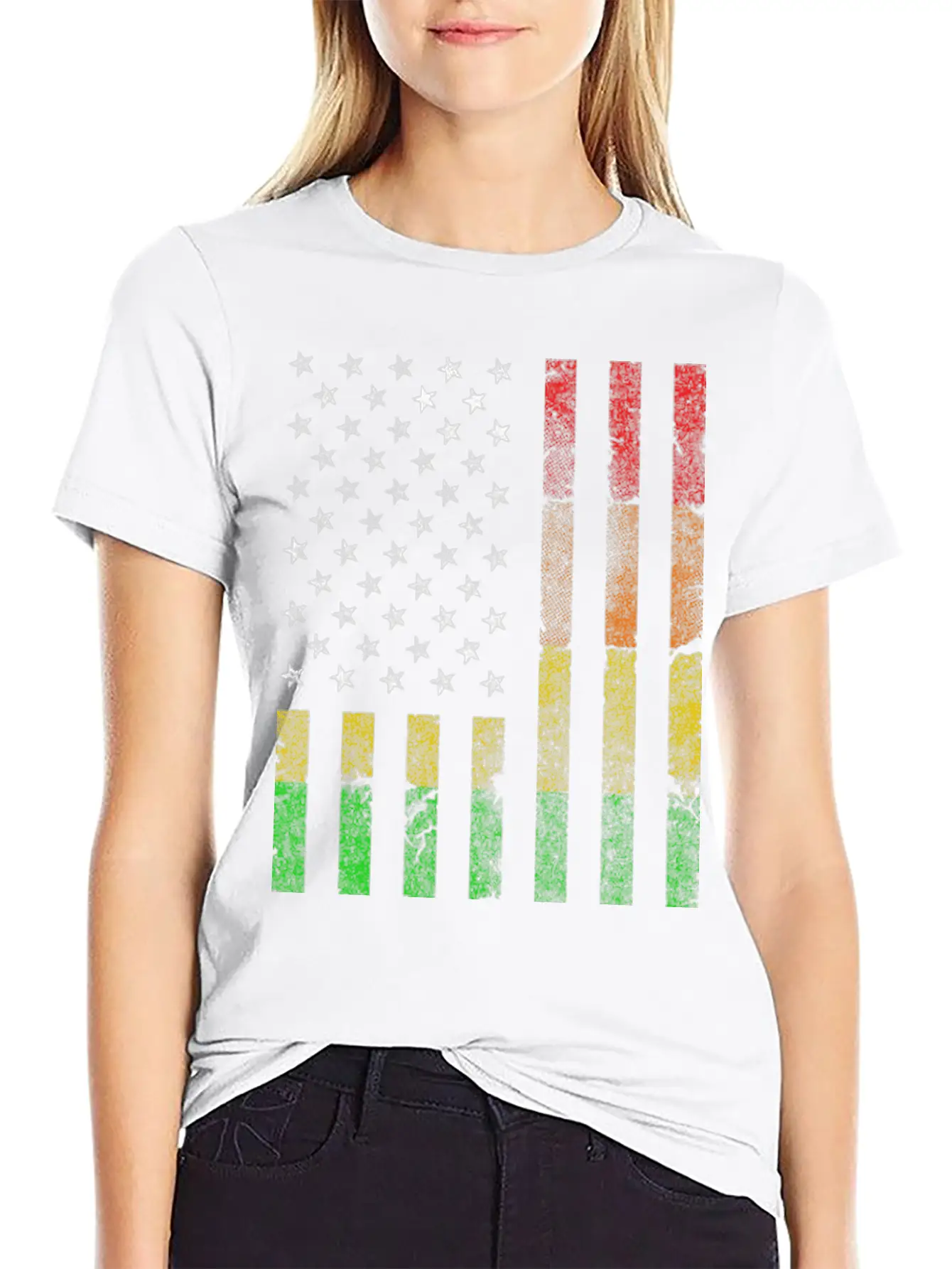 LGBT USA Flag Gay Pride Month Transgender Rainbow Basic Graphic T-Shirt – Daily Comfort In Soft Cotton