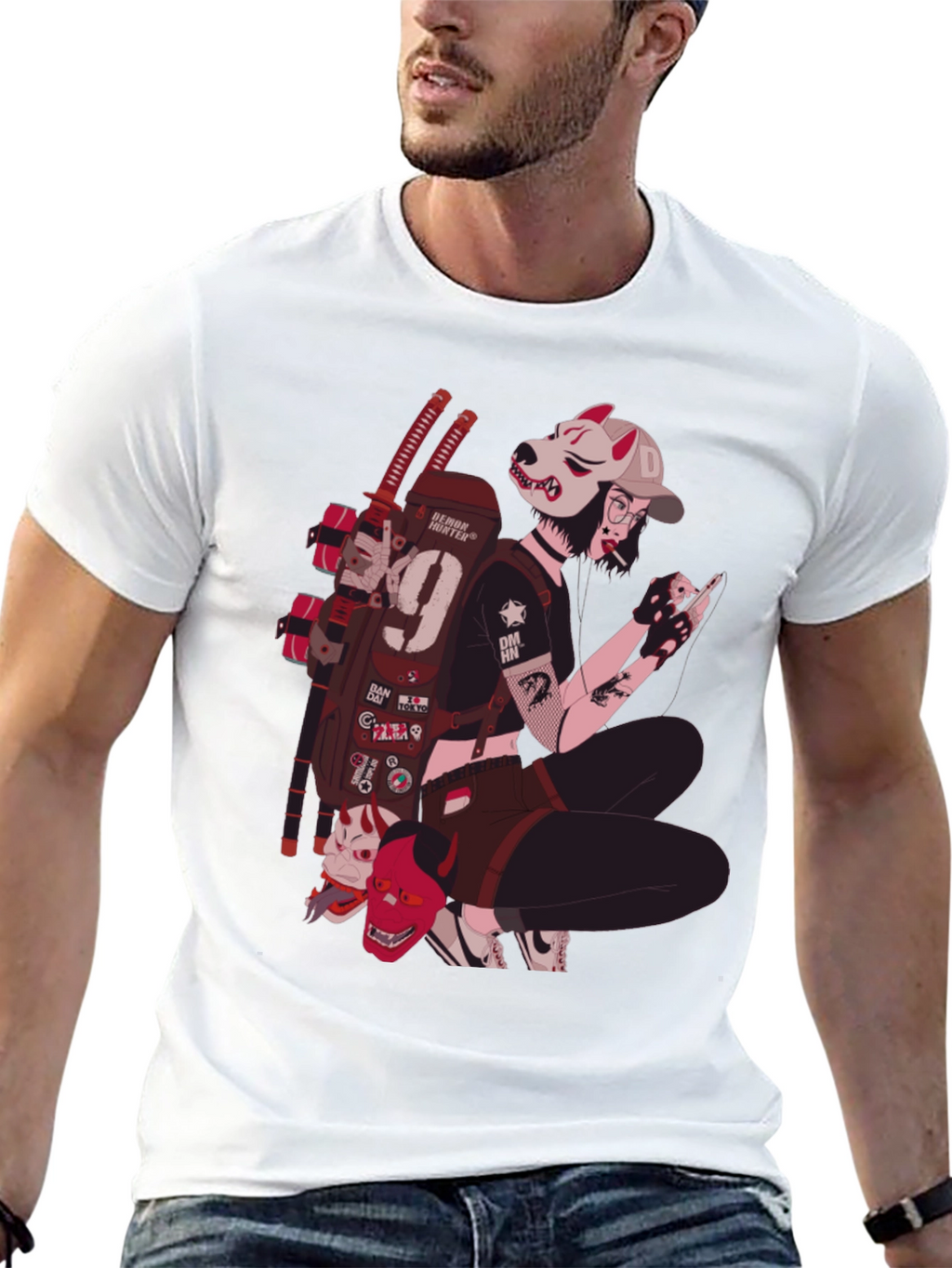Anime Style Graphic Tee - Urban Streetwear