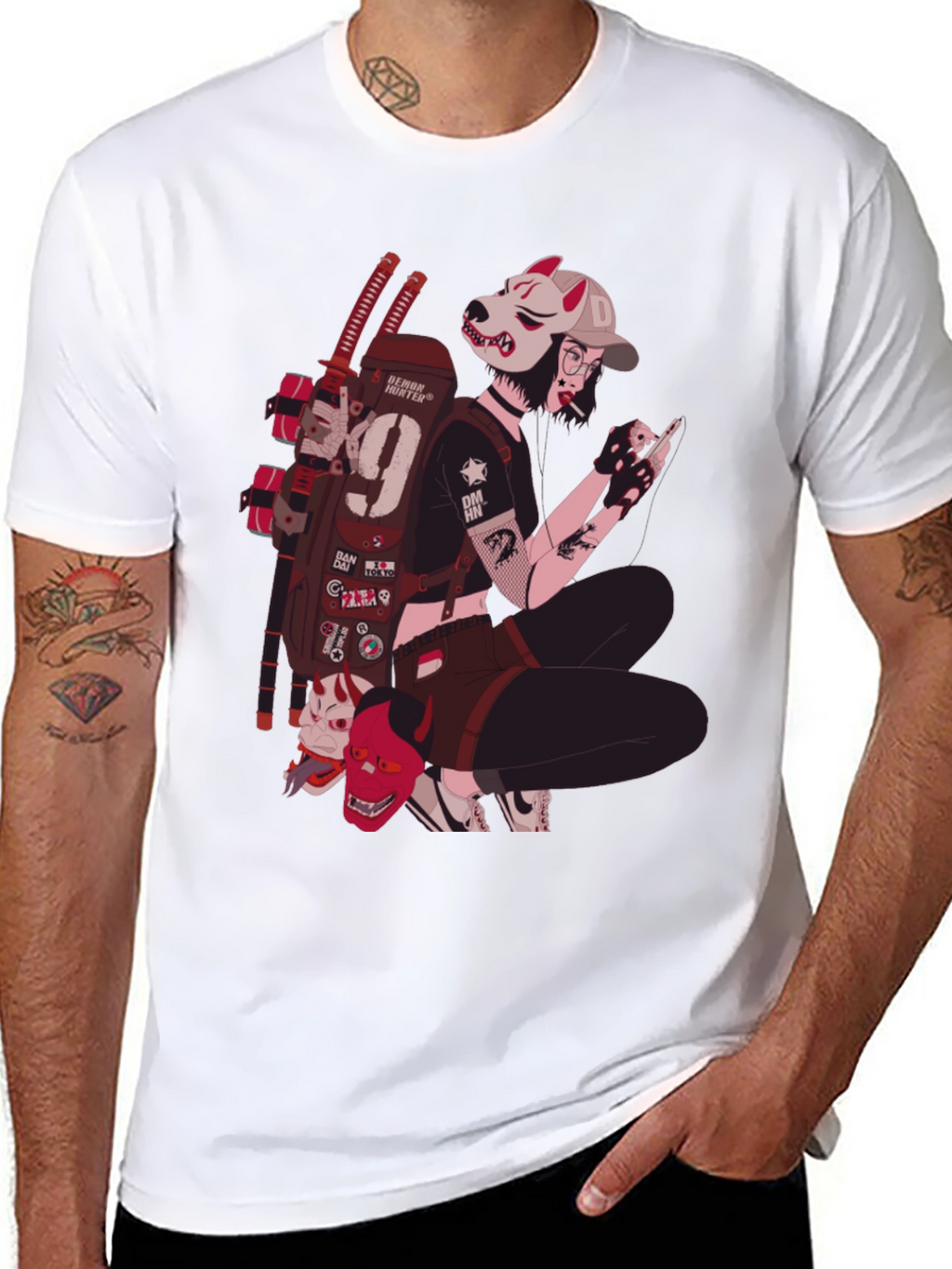 Anime Style Graphic Tee - Urban Streetwear