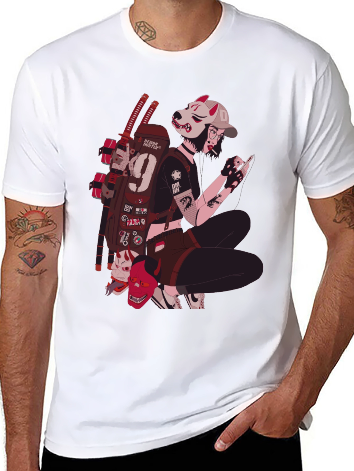 Anime Style Graphic Tee - Urban Streetwear
